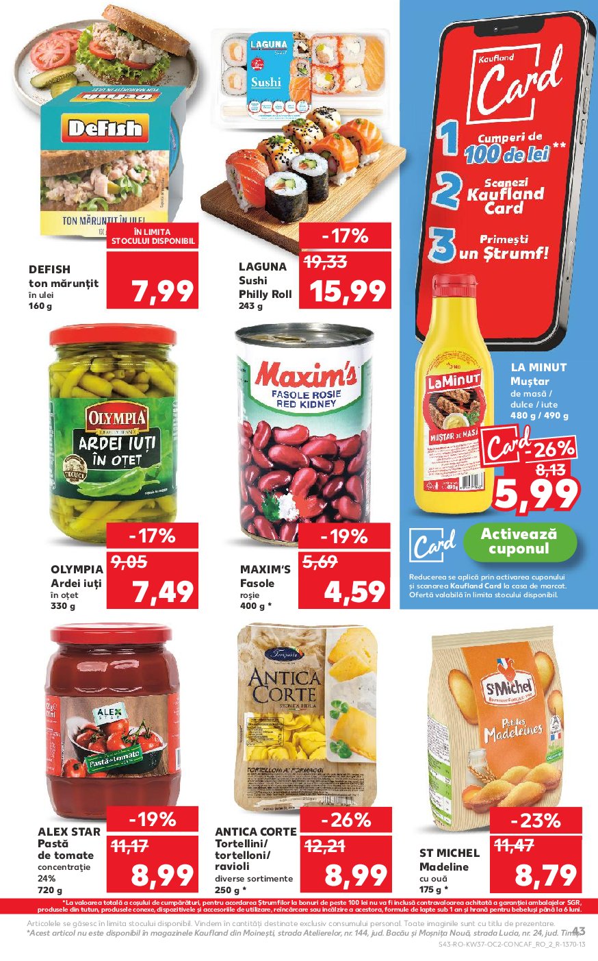 kaufland - Catalog Kaufland online – oferte valabile din 10.09. - page: 43 kaufland - Catalog Kaufland online – oferte valabile din 10.09. - page: 43