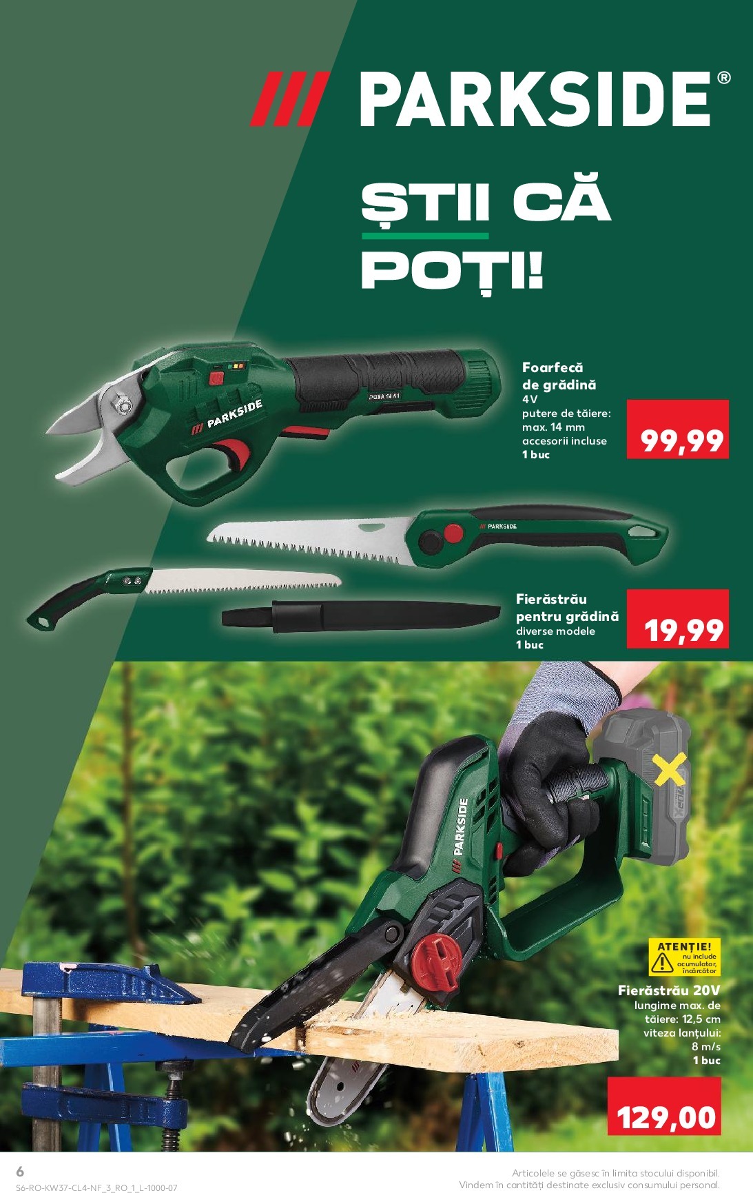 kaufland - Catalog Kaufland - Parkside online – oferte valabile din 10.09. - page: 6