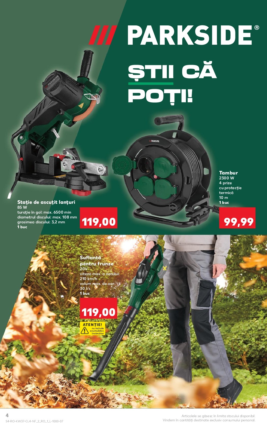 kaufland - Catalog Kaufland - Parkside online – oferte valabile din 10.09. - page: 4