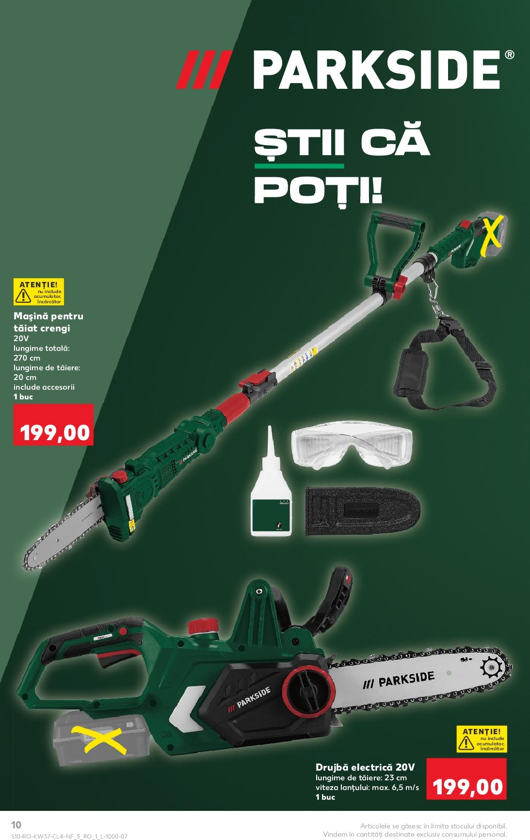 kaufland - Catalog Kaufland - Parkside online – oferte valabile din 10.09. - page: 10