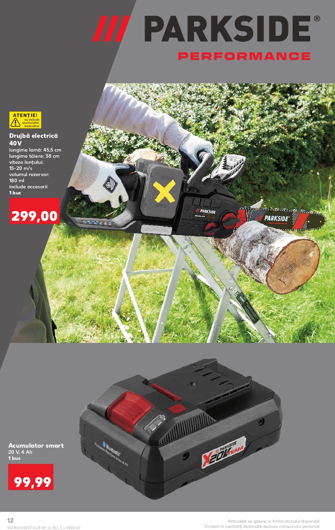kaufland - Catalog Kaufland - Parkside online – oferte valabile din 10.09. - page: 12