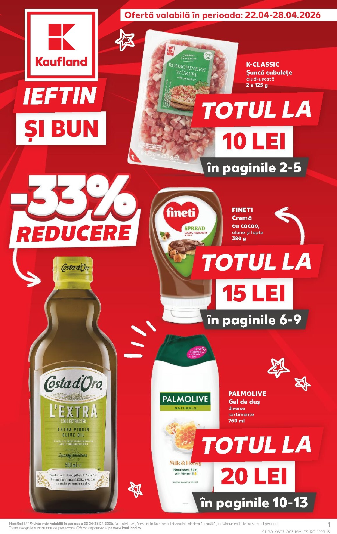 kaufland - Kaufland - Ieftin si bun pliante pentru săptămâna viitoare de la miercuri 22.04.2026 până la marți 28.04.2026