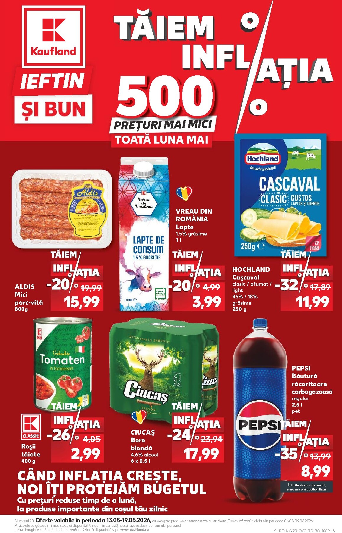 kaufland - Kaufland pliante pentru săptămâna viitoare de la miercuri 13.05.2026 până la marți 19.05.2026