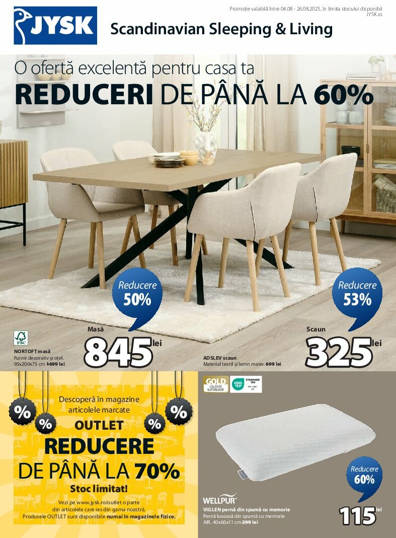 jysk - Catalog JYSK valabil din 04.08. până pe 26.08. - page: 1