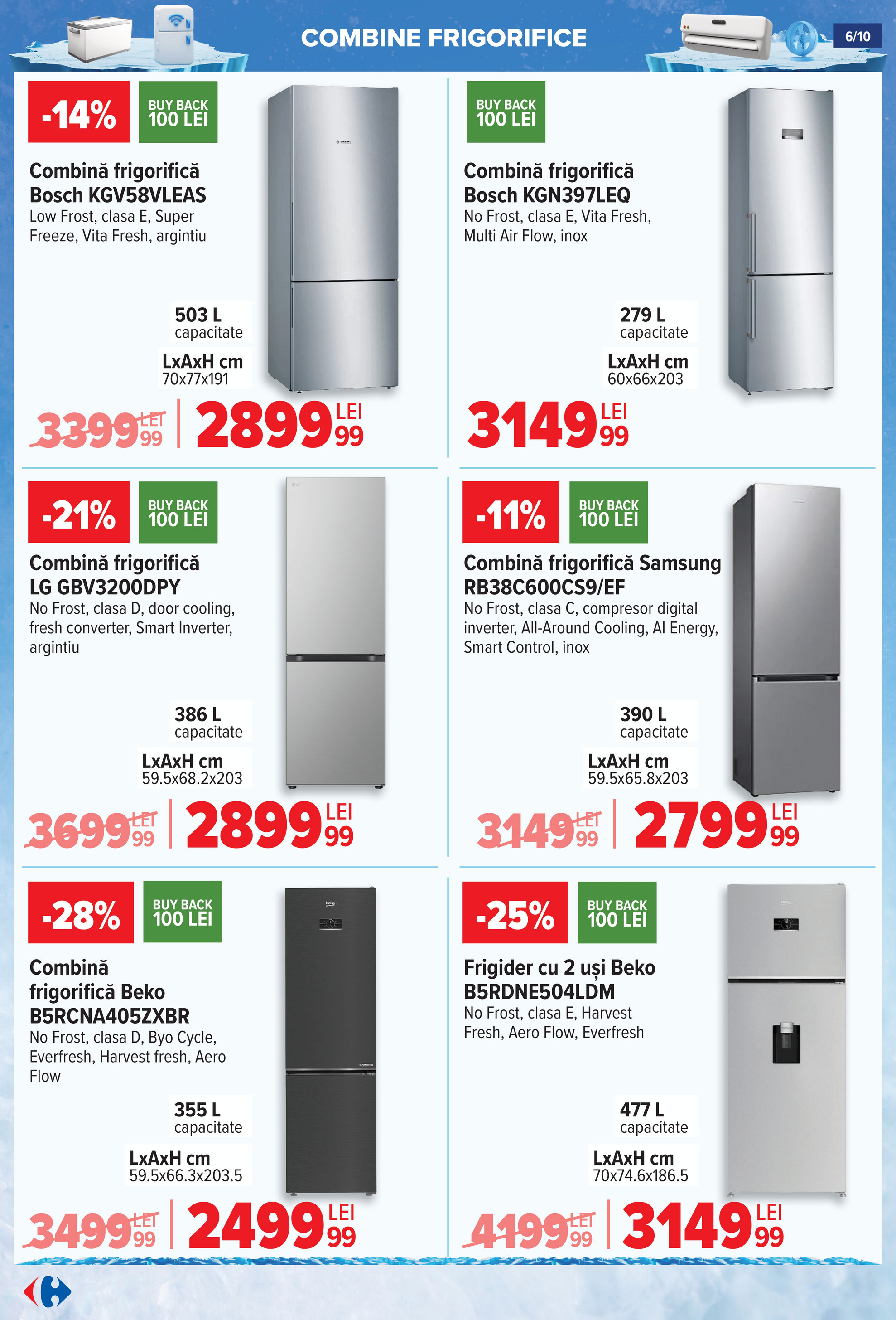 carrefour - Catalog Carrefour - Frigorifice AC si Ventilatoare valabil din 18.06. până pe 16.07. - page: 6