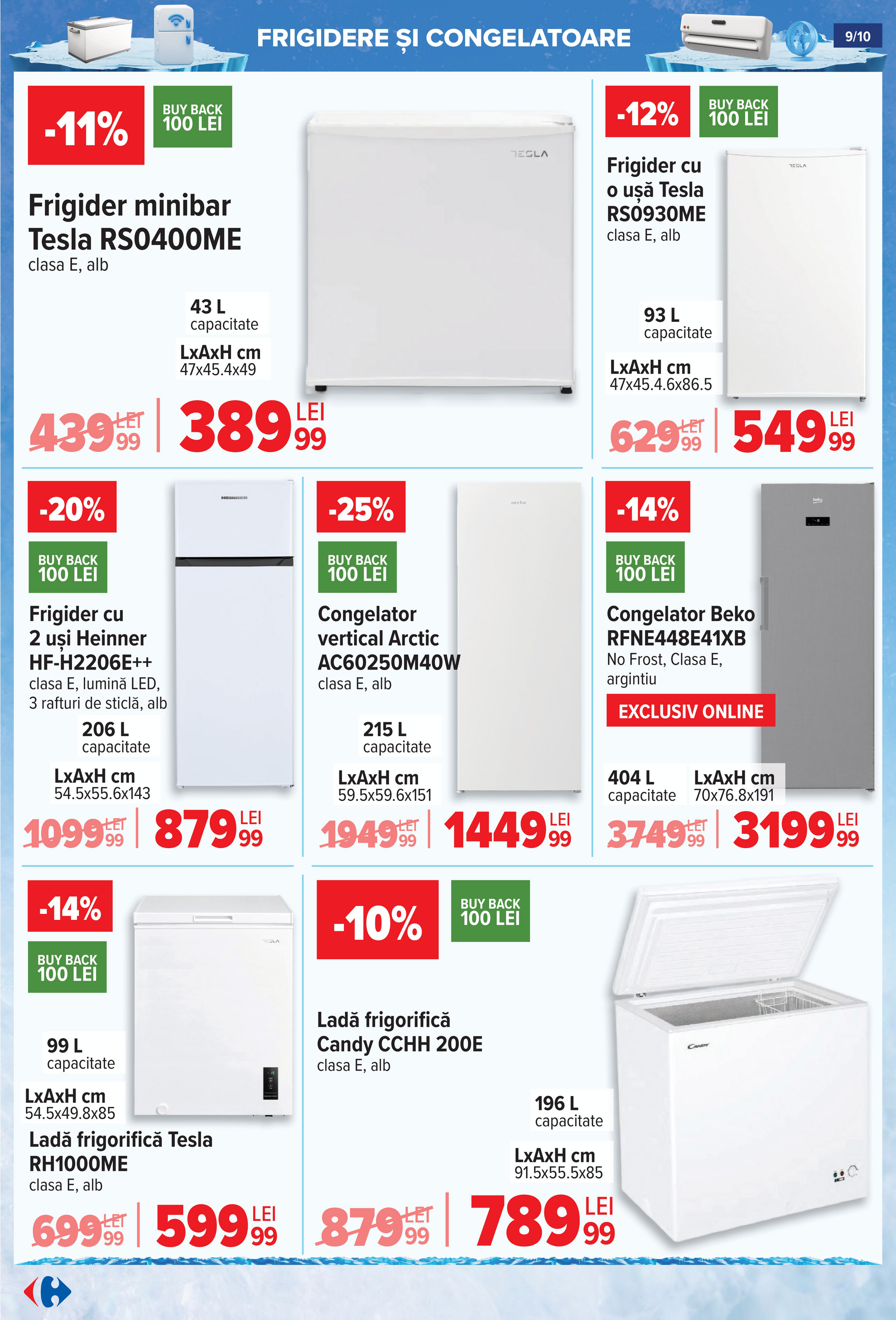 carrefour - Catalog Carrefour - Frigorifice AC si Ventilatoare valabil din 18.06. până pe 16.07. - page: 9