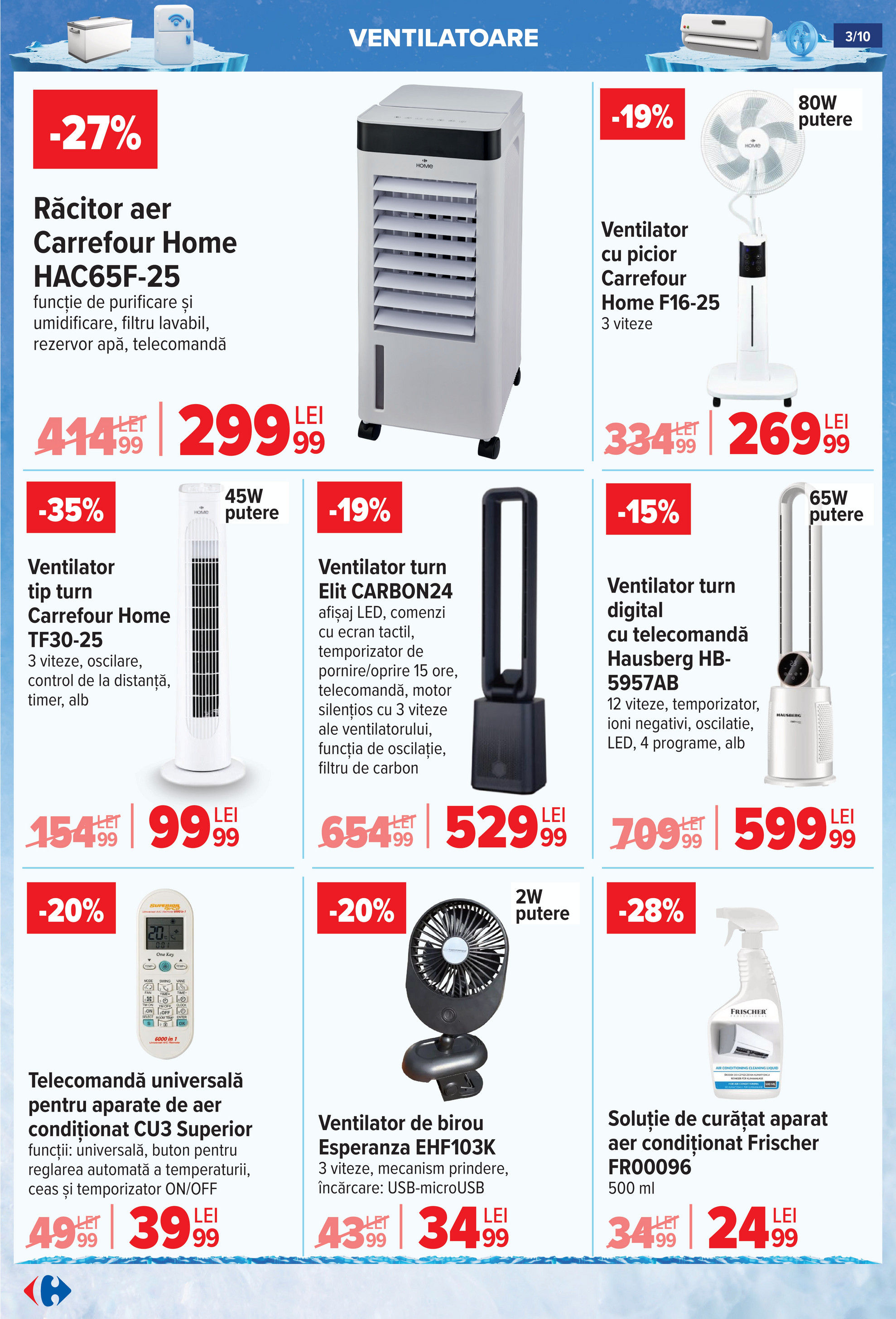carrefour - Catalog Carrefour - Frigorifice AC si Ventilatoare valabil din 18.06. până pe 16.07. - page: 3