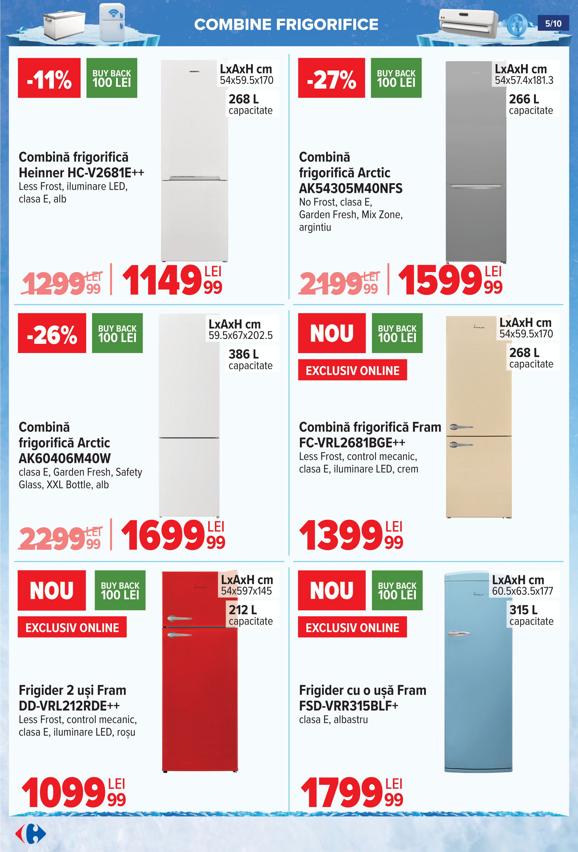 carrefour - Catalog Carrefour - Frigorifice AC si Ventilatoare valabil din 18.06. până pe 16.07. - page: 5