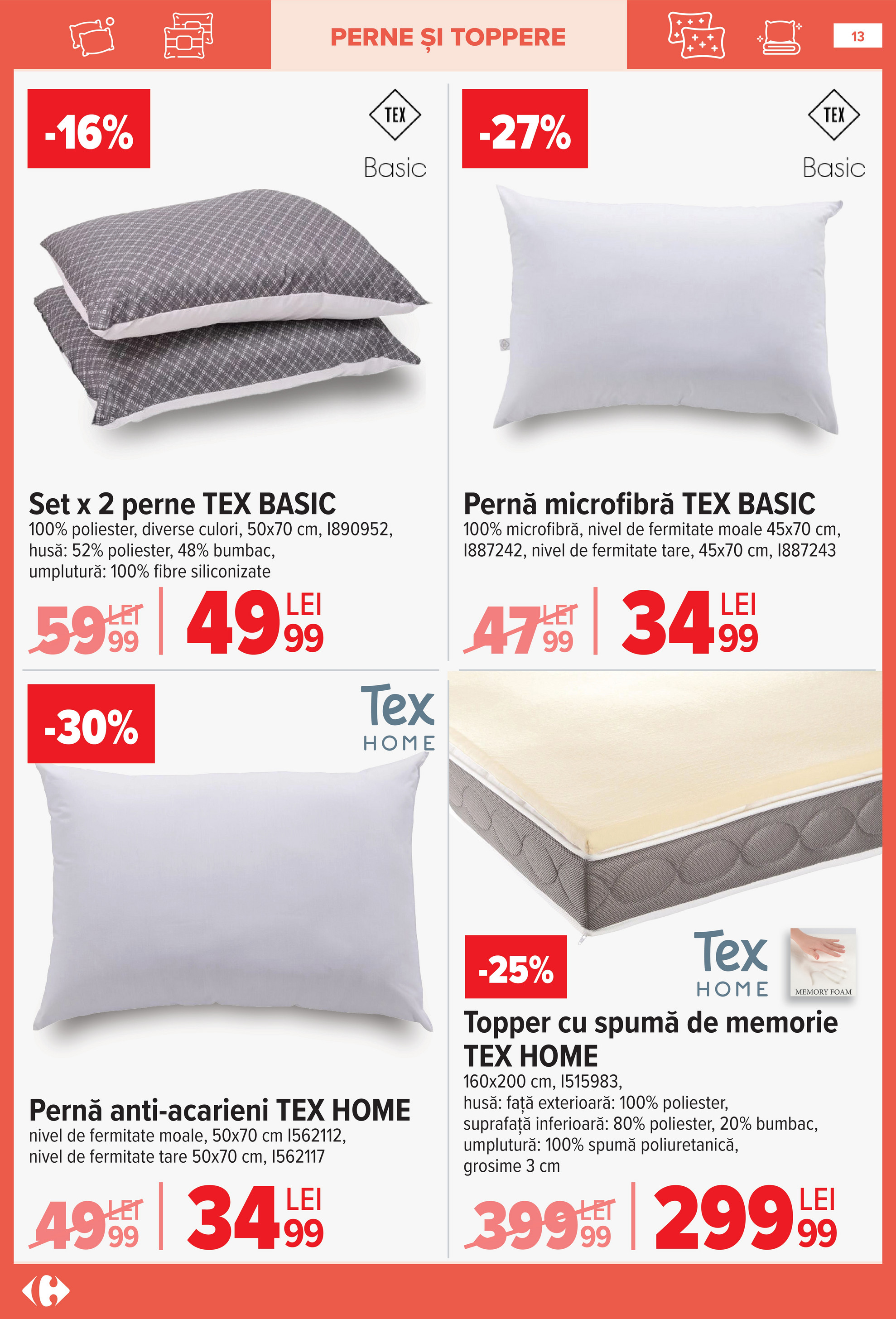 carrefour - Catalog Carrefour - Tex Home online – oferte valabile din 14.01. - page: 13