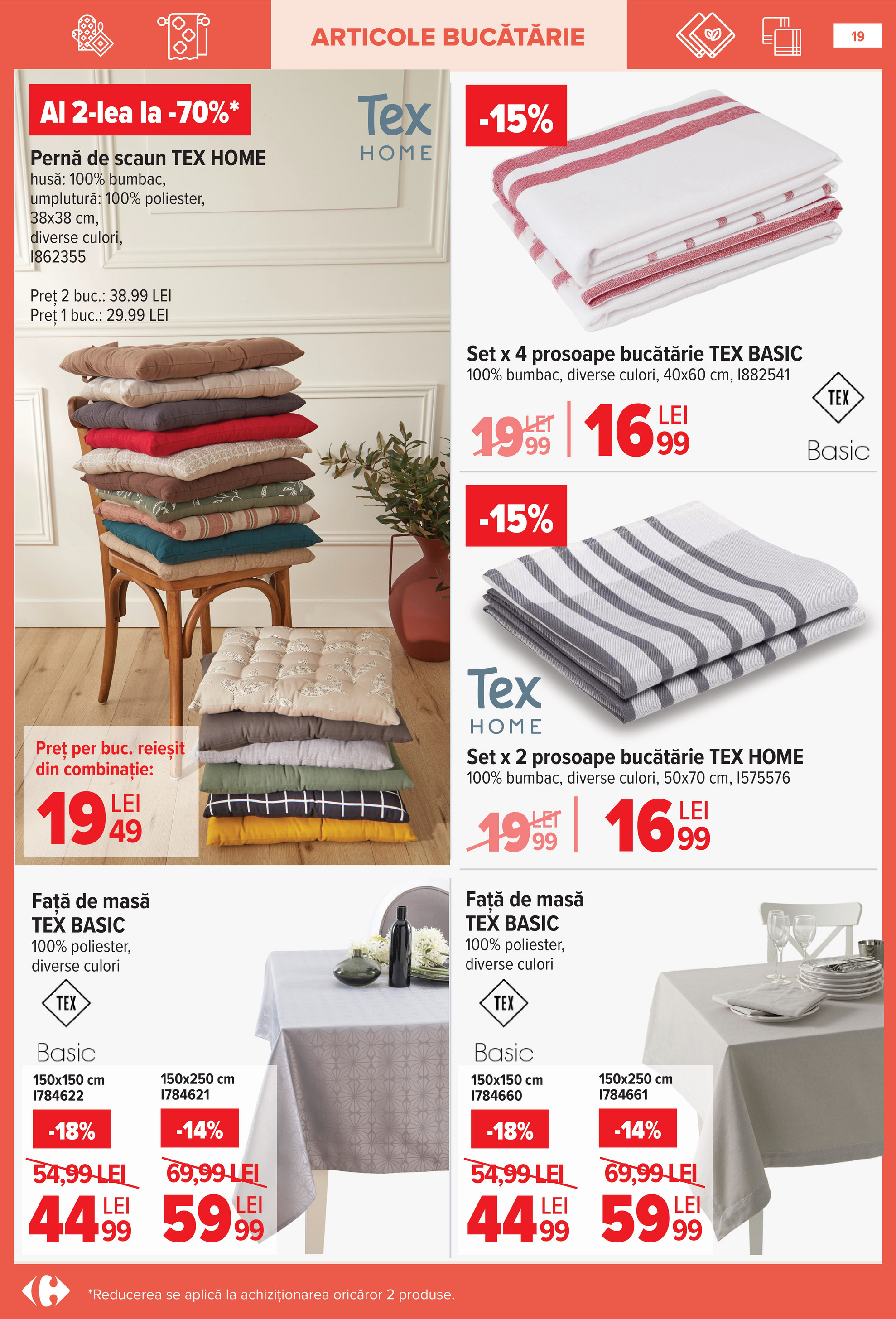 carrefour - Catalog Carrefour - Tex Home online – oferte valabile din 14.01. - page: 19