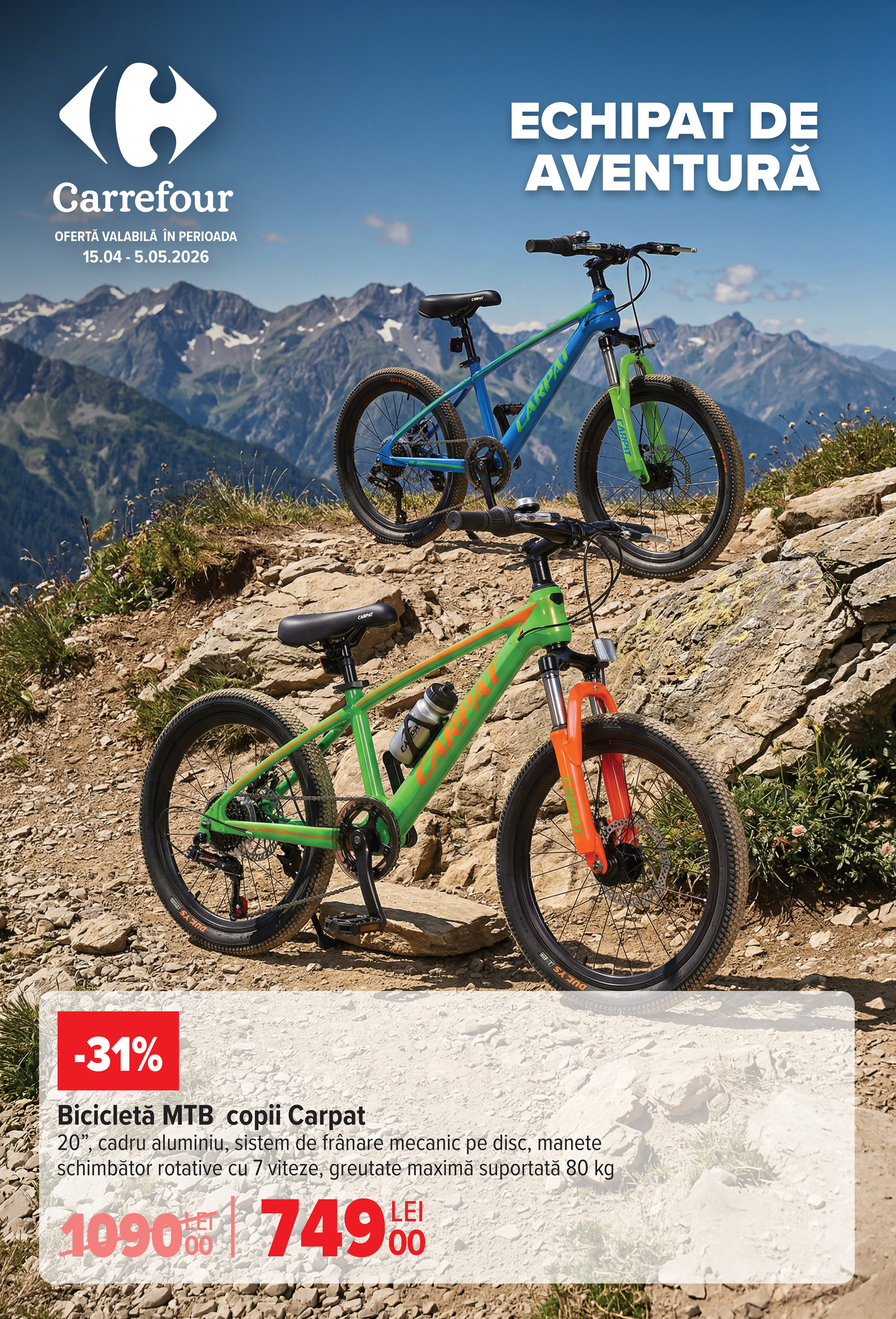 carrefour - Brosura Carrefour - Special Outdoor valabilă de la miercuri 15.04.2026 până la marți 05.05.2026