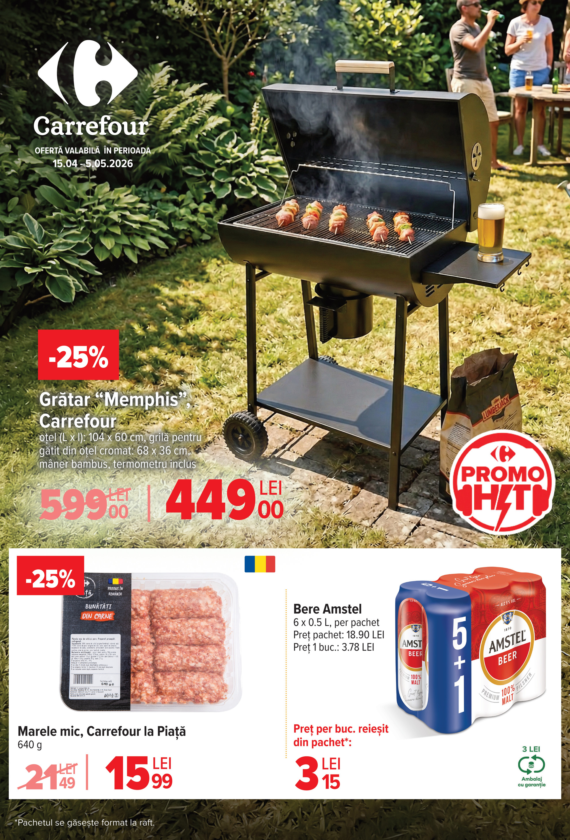 carrefour - Brosura Carrefour - Special Bere+BBQ valabilă de la miercuri 15.04.2026 până la marți 05.05.2026