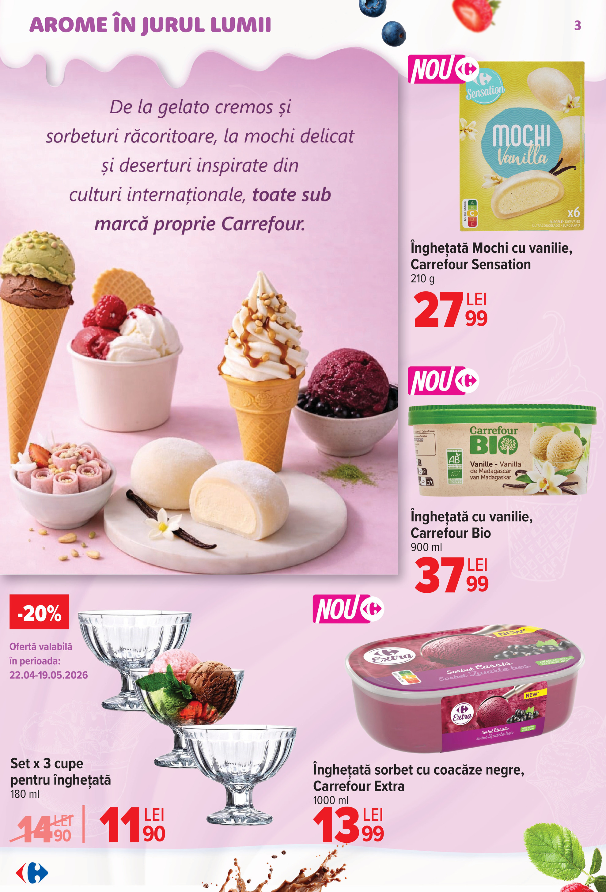 carrefour - Brosura Carrefour - Ice Cream valabilă de la miercuri 22.04.2026 până la marți 05.05.2026 - page: 3