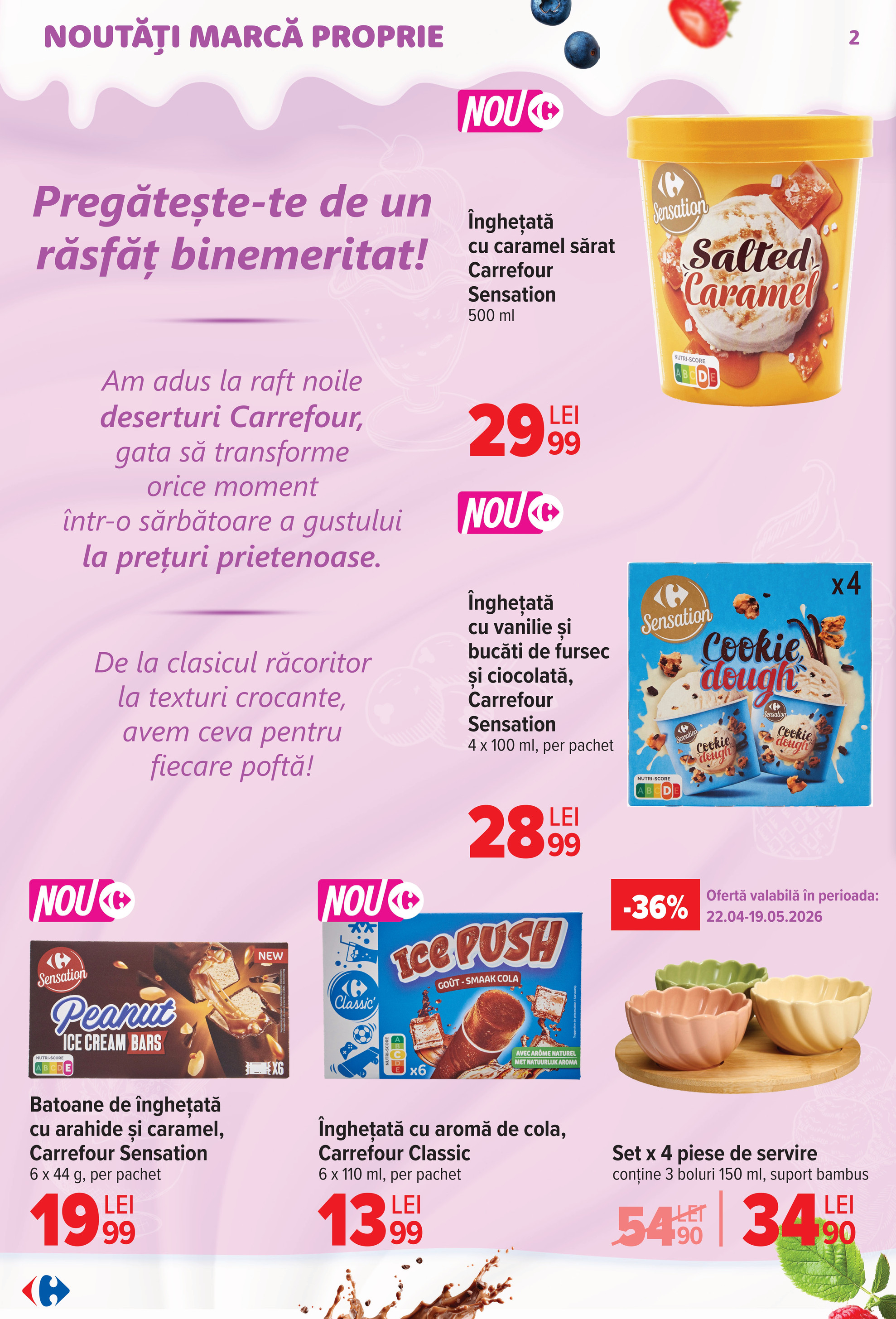 carrefour - Brosura Carrefour - Ice Cream valabilă de la miercuri 22.04.2026 până la marți 05.05.2026 - page: 2