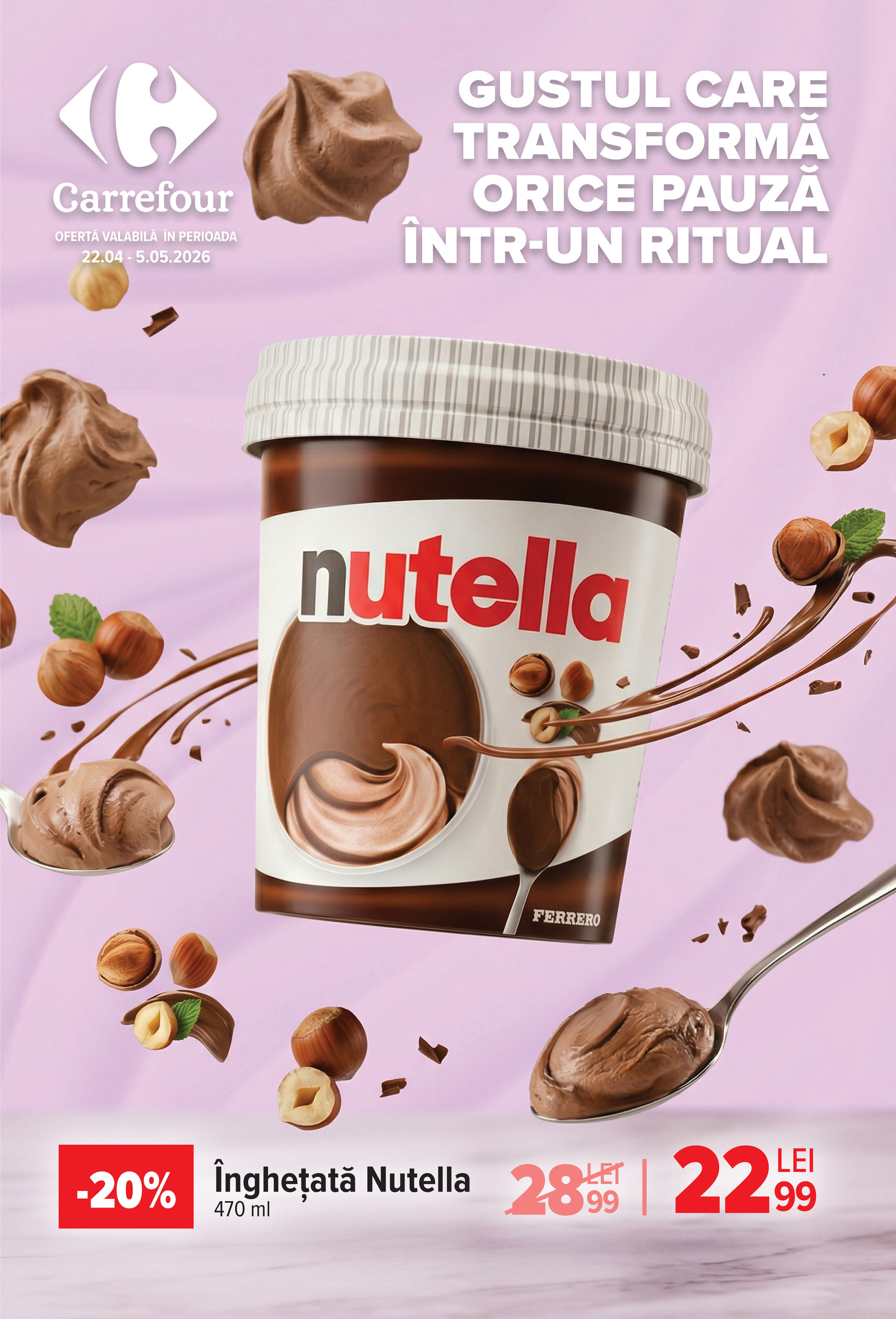 carrefour - Brosura Carrefour - Ice Cream valabilă de la miercuri 22.04.2026 până la marți 05.05.2026 - page: 1