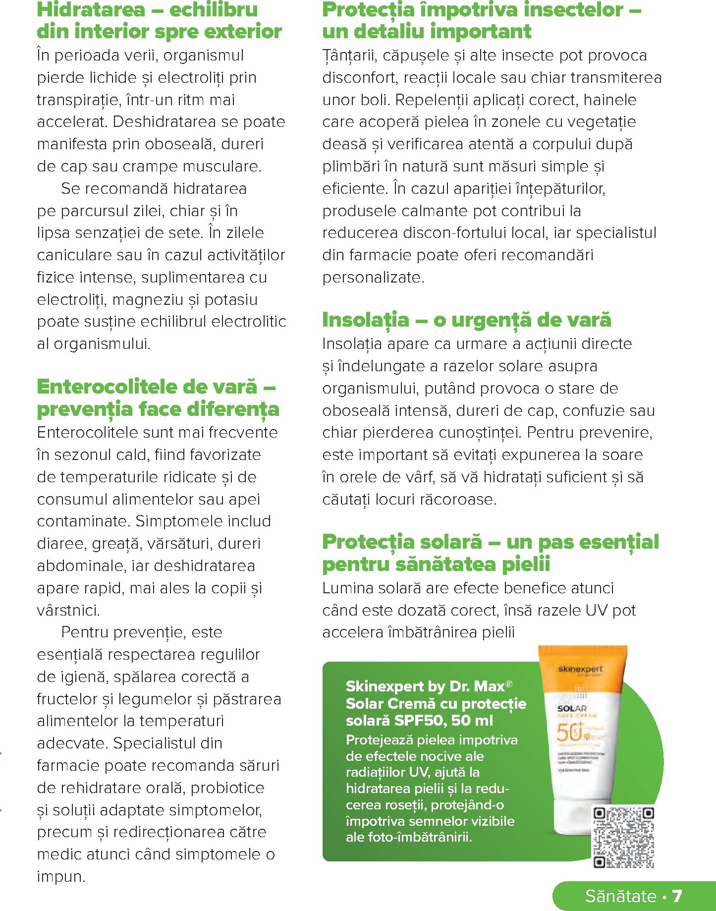 dr-max - Brosura Dr. Max - Revista Sanatate valabilă de la luni 01.06.2026 până la duminică 30.08.2026 - page: 7