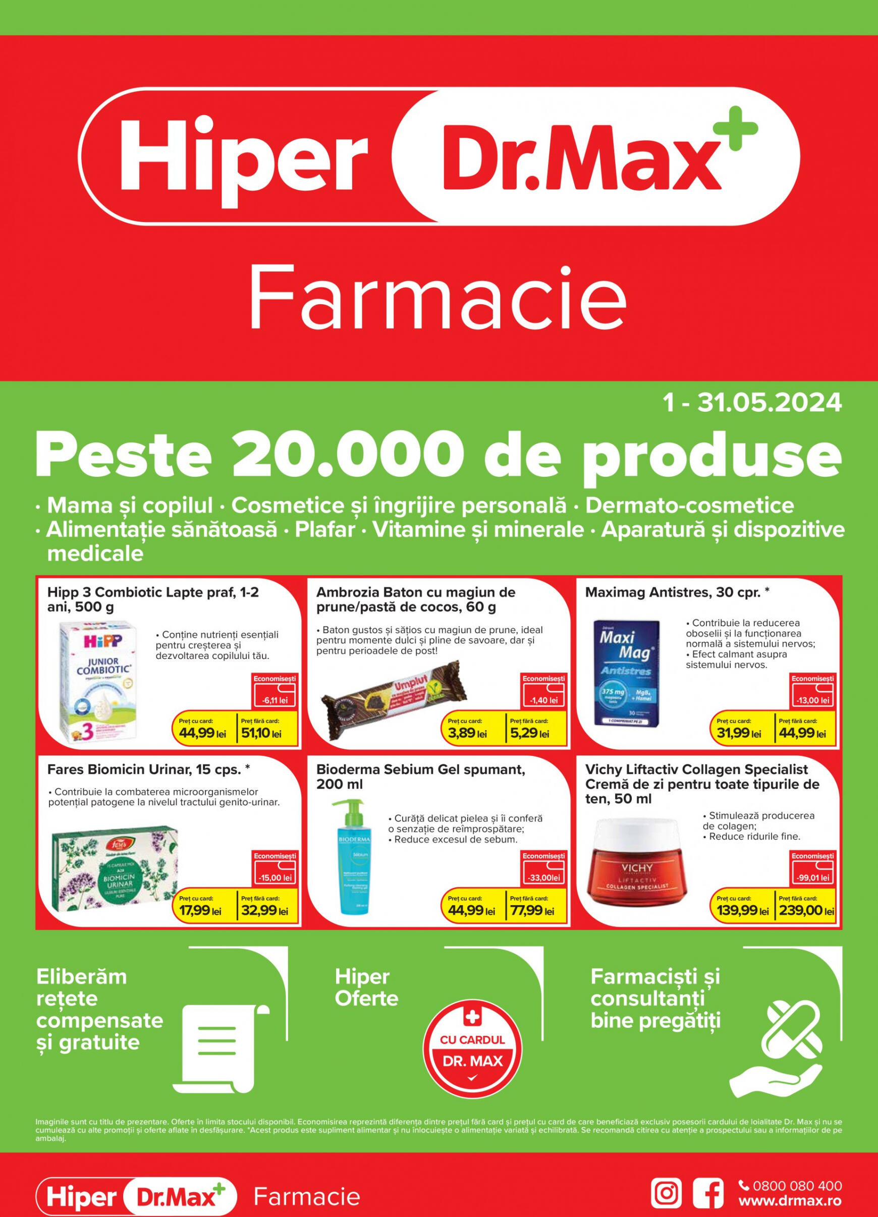dr-max - Catalog nou Dr. Max - Hiper Farmacie 01.05. - 31.05.