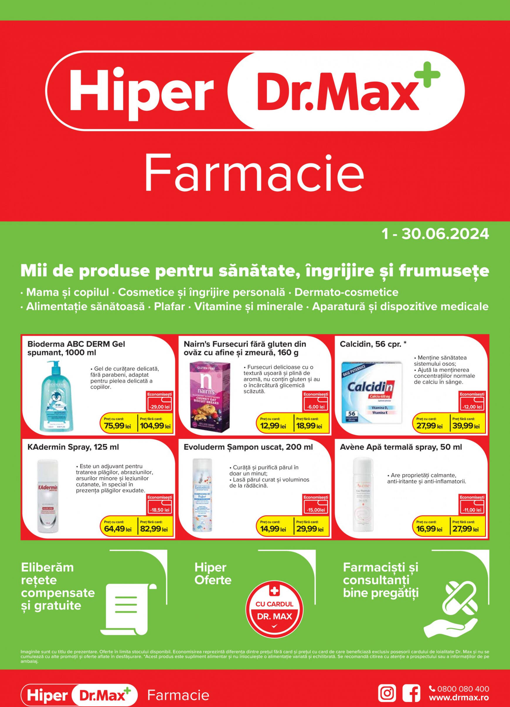 dr-max - Catalog nou Dr. Max - Hiper Farmacie 01.06. - 30.06.