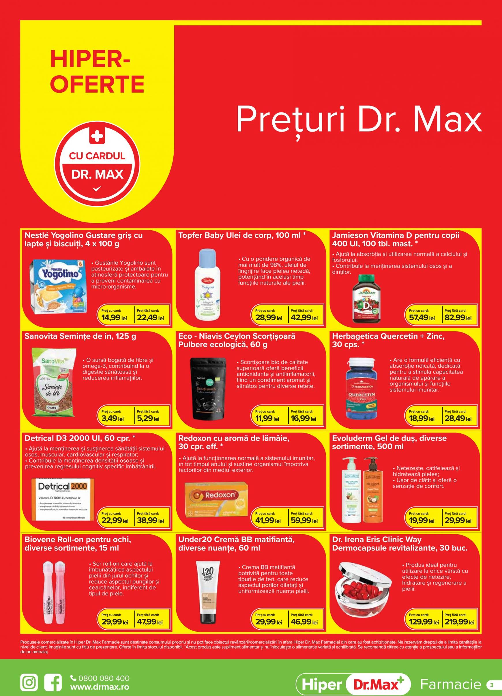 dr-max - Catalog nou Dr. Max - Hiper Farmacie 01.09. - 30.09. - page: 3