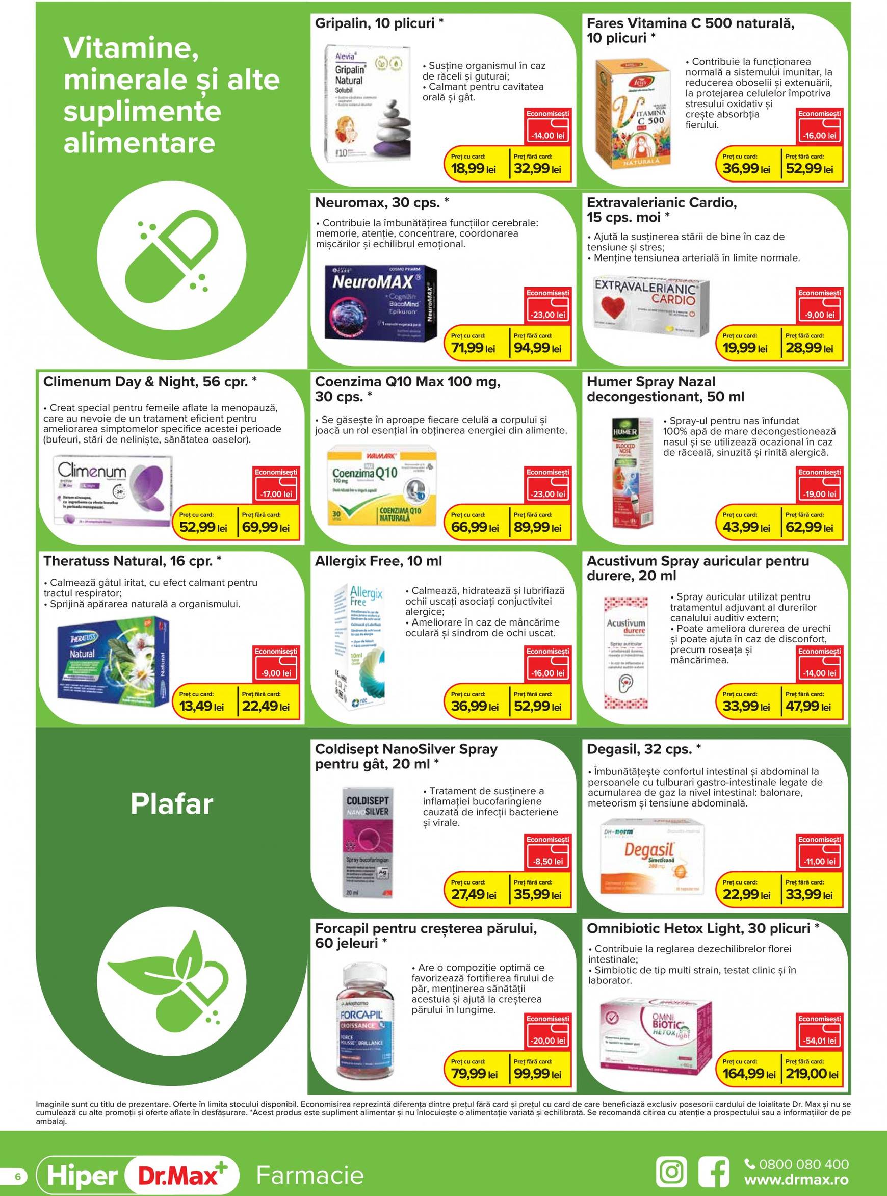 dr-max - Catalog nou Dr. Max - Hiper Farmacie 01.09. - 30.09. - page: 6