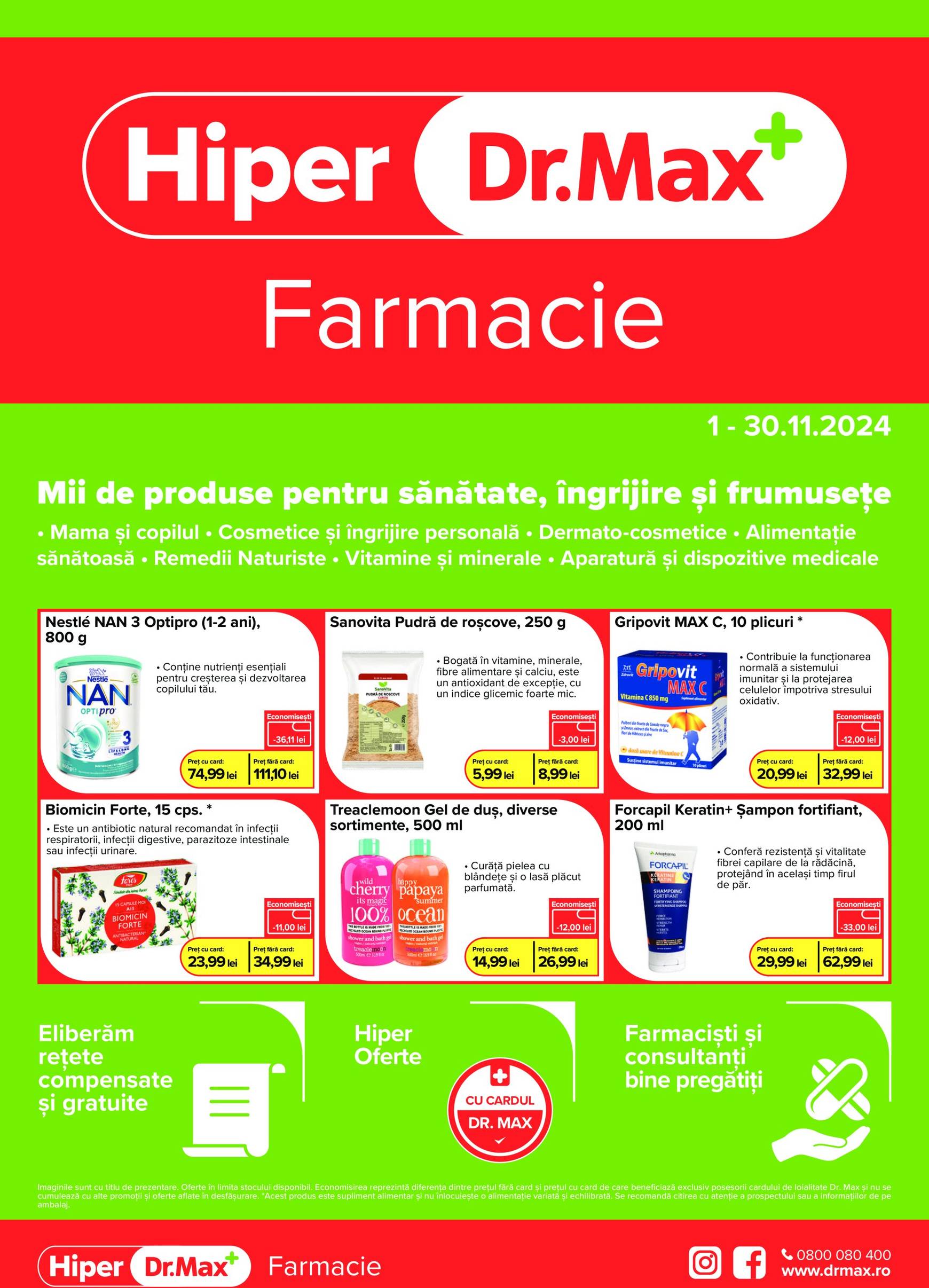 dr-max - Catalog Dr. Max - Hiper Farmacie valabil din 01.11. - 30.11.