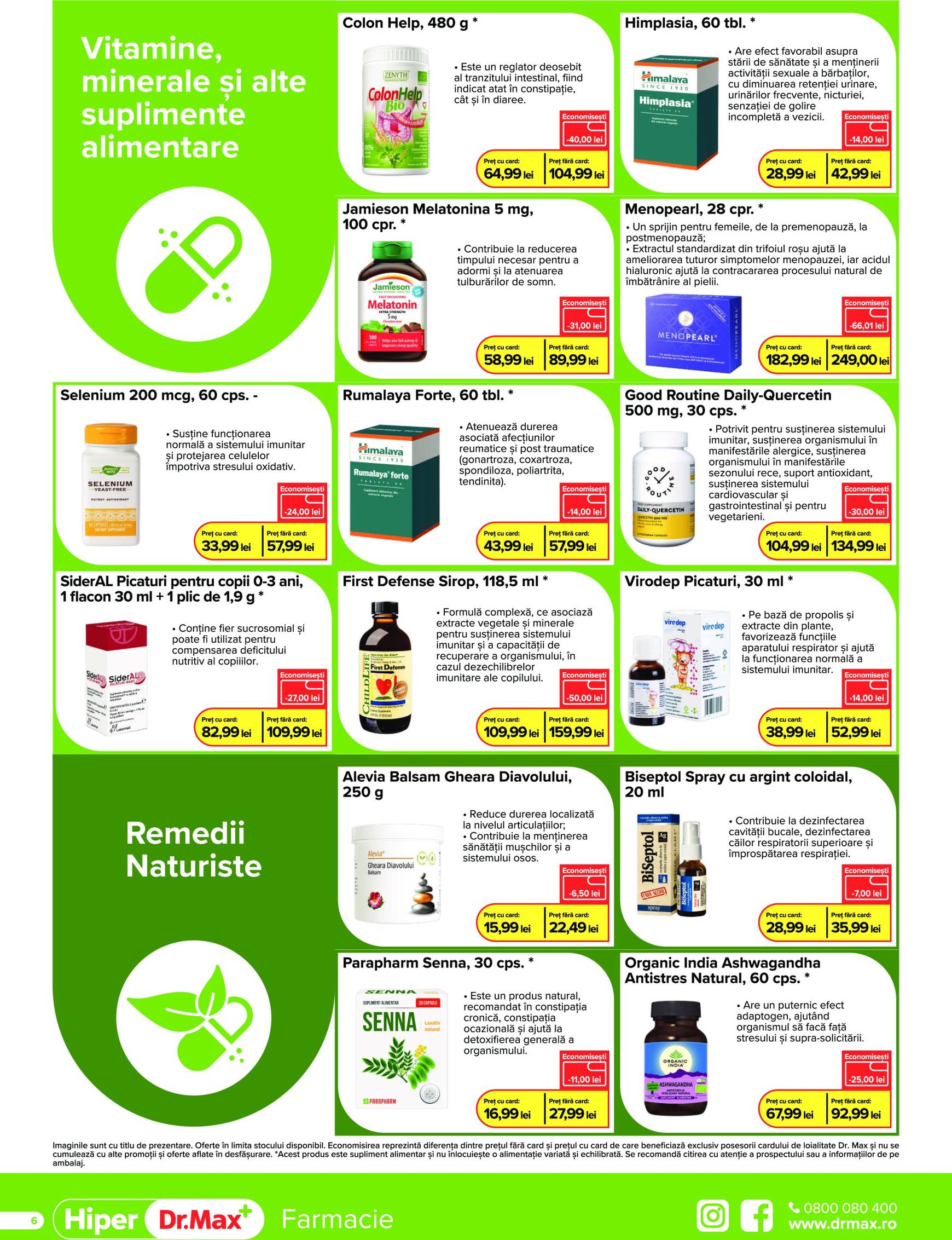 dr-max - Catalog Dr. Max - Hper Farmacie valabil din 01.10. - 31.10. - page: 6