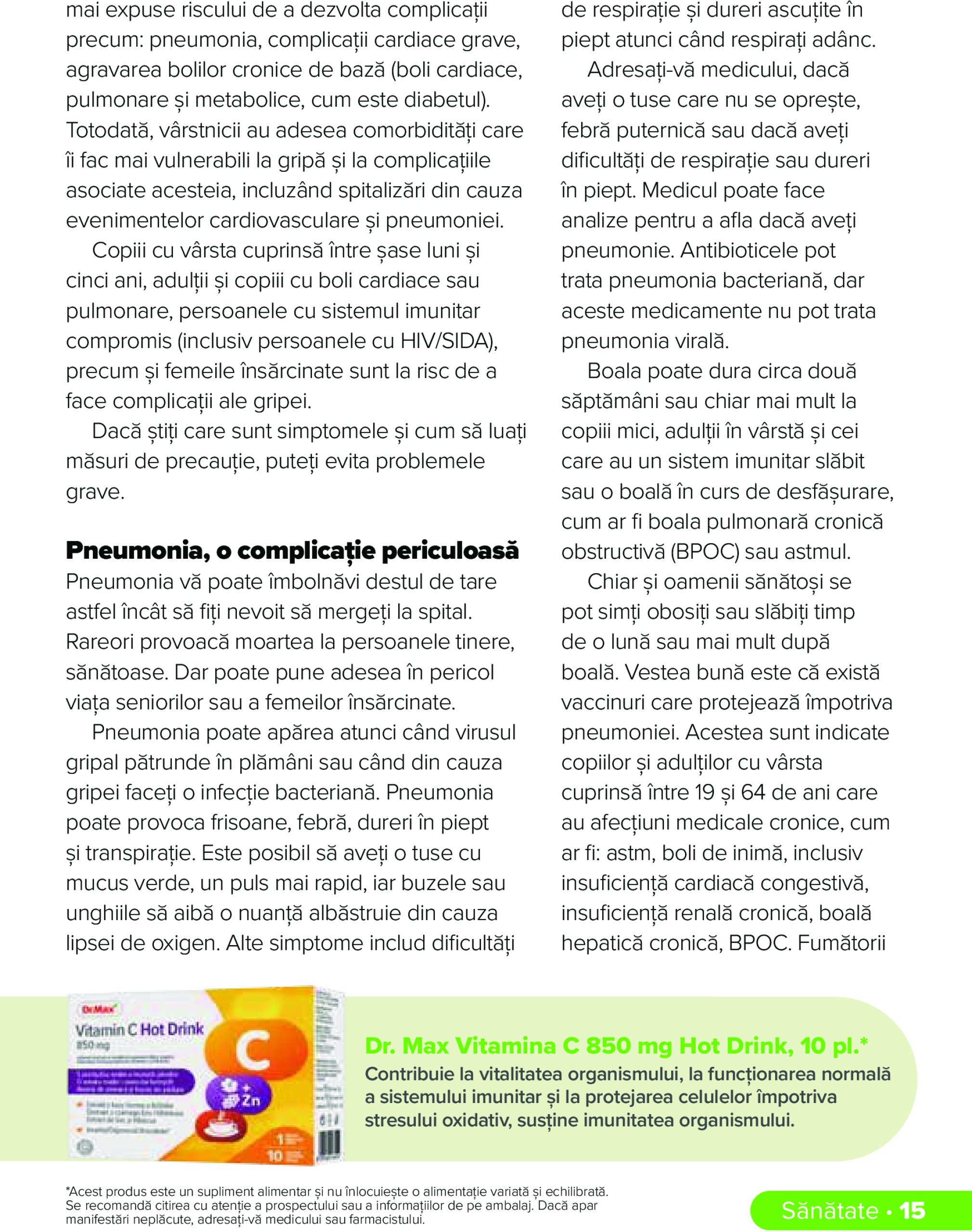 dr-max - Catalog Dr. Max - Revista Sanatate valabil din 01.12. - 28.02. - page: 15