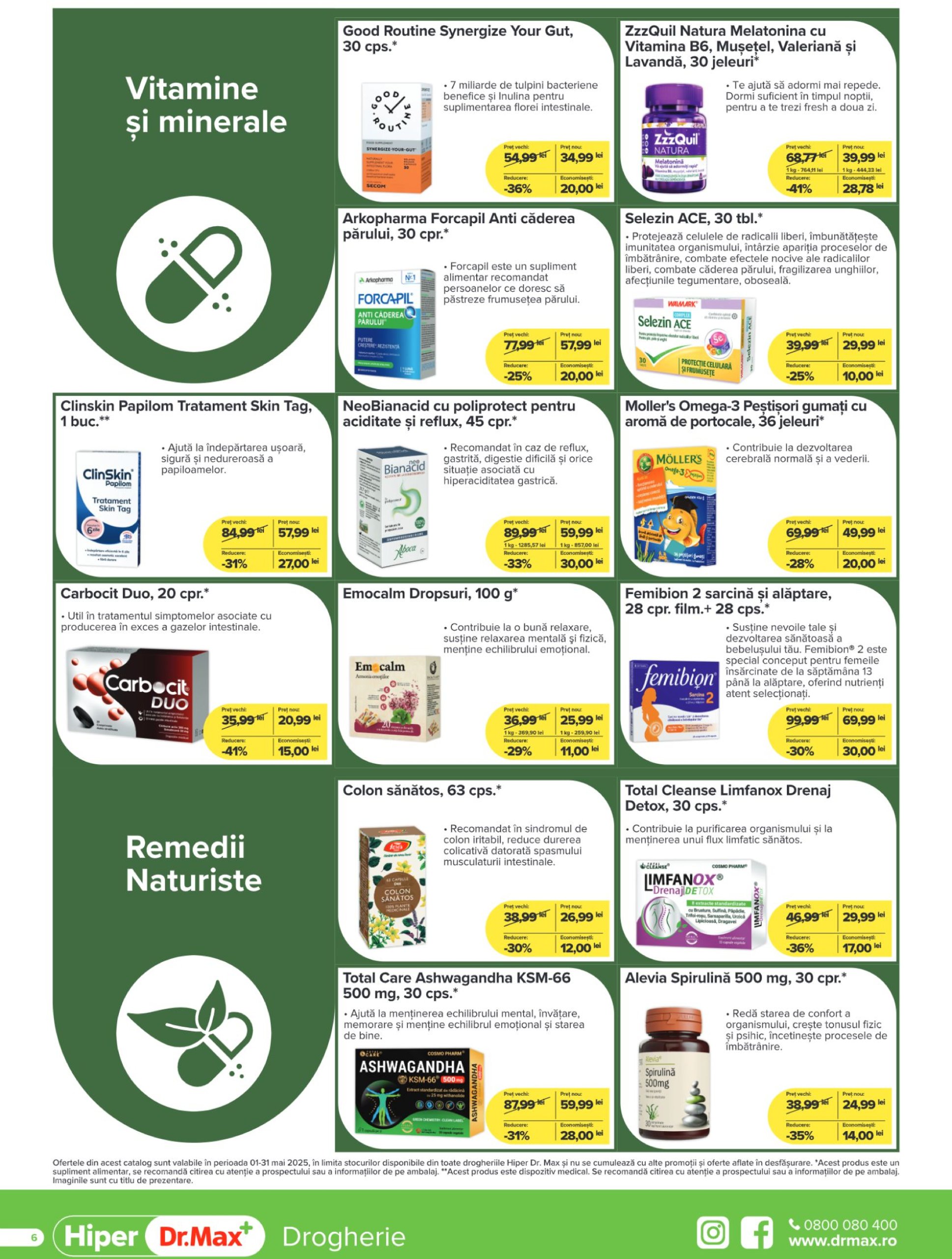 dr-max - Catalog Dr. Max - Hiper Farmacie valabil din 01.05. - 31.05. - page: 6