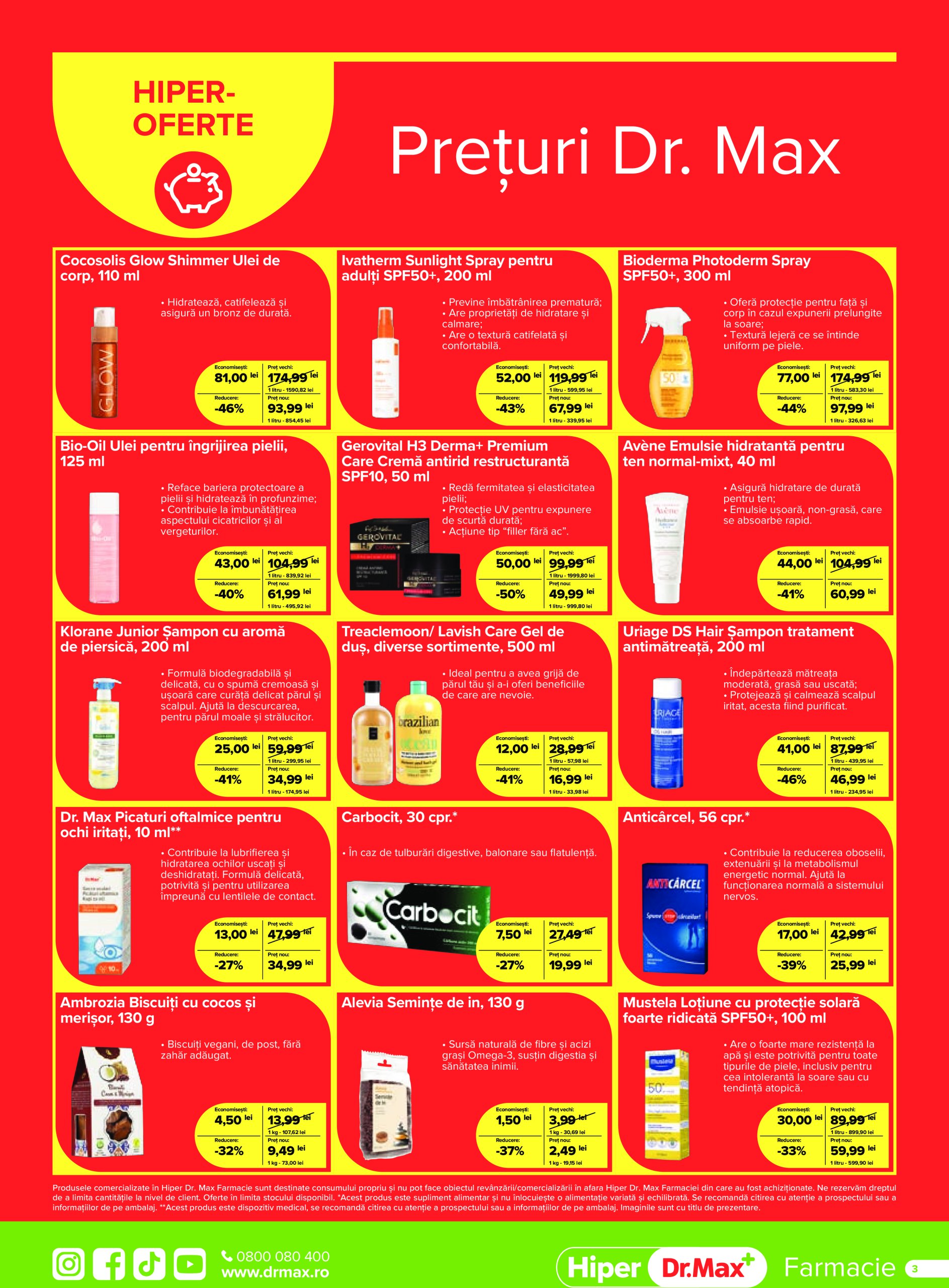 dr-max - Catalog Dr. Max Hiper Farmacie valabil din 01.07. până pe 31.07. - page: 3
