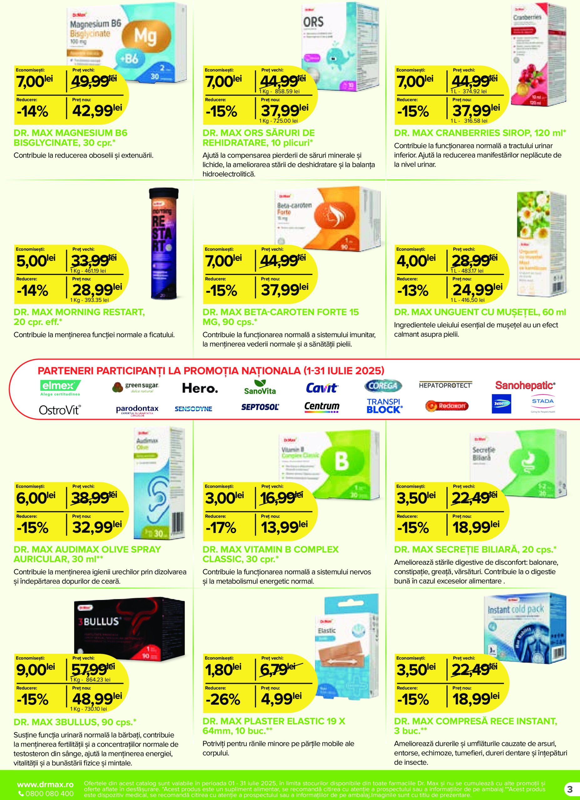 dr-max - Catalog Dr. Max Farmacie valabil din 01.07. până pe 31.07. - page: 3