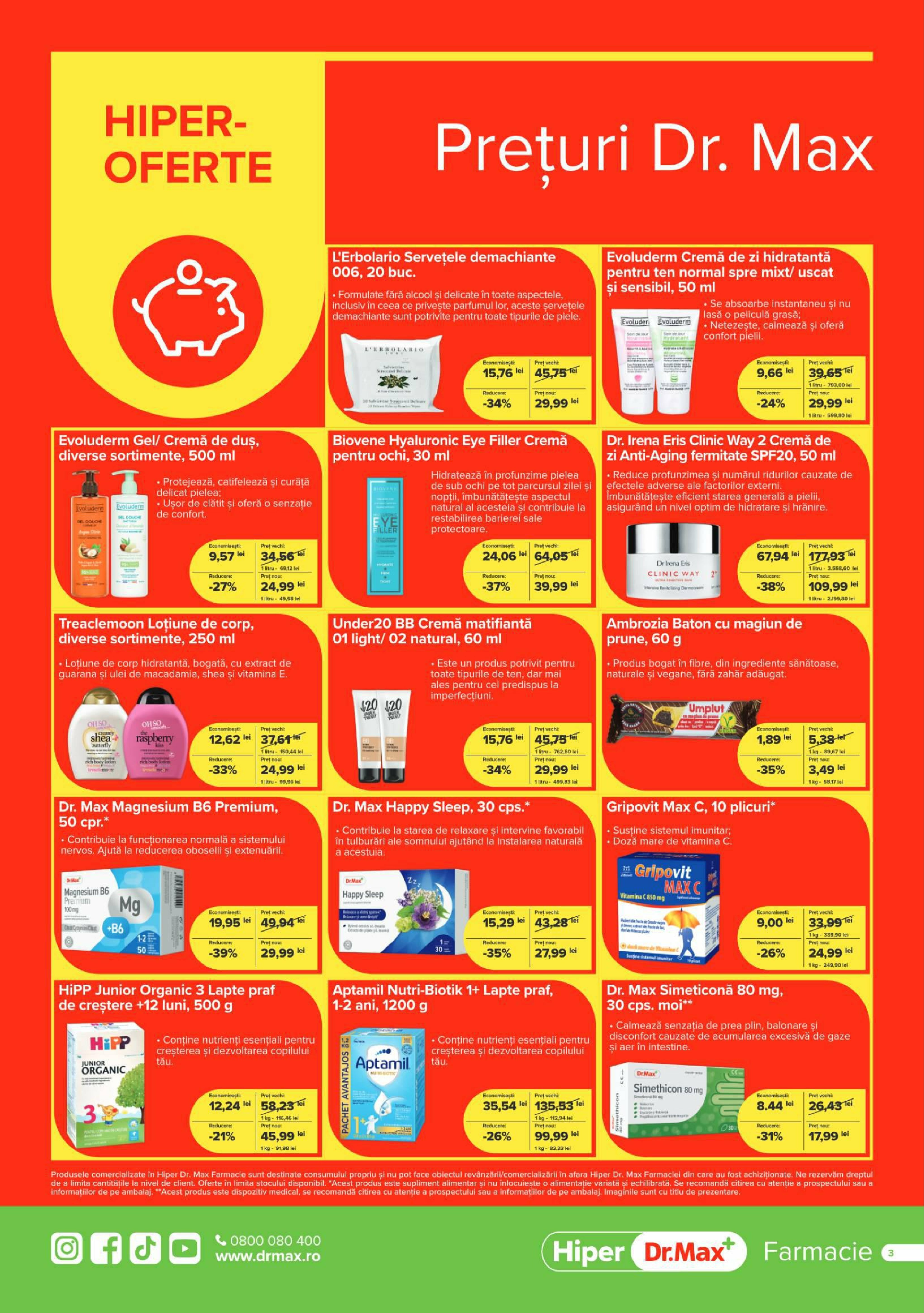 dr-max - Catalog Dr. Max - Hiper Farmacie online – oferte valabile din 01.09. - page: 3