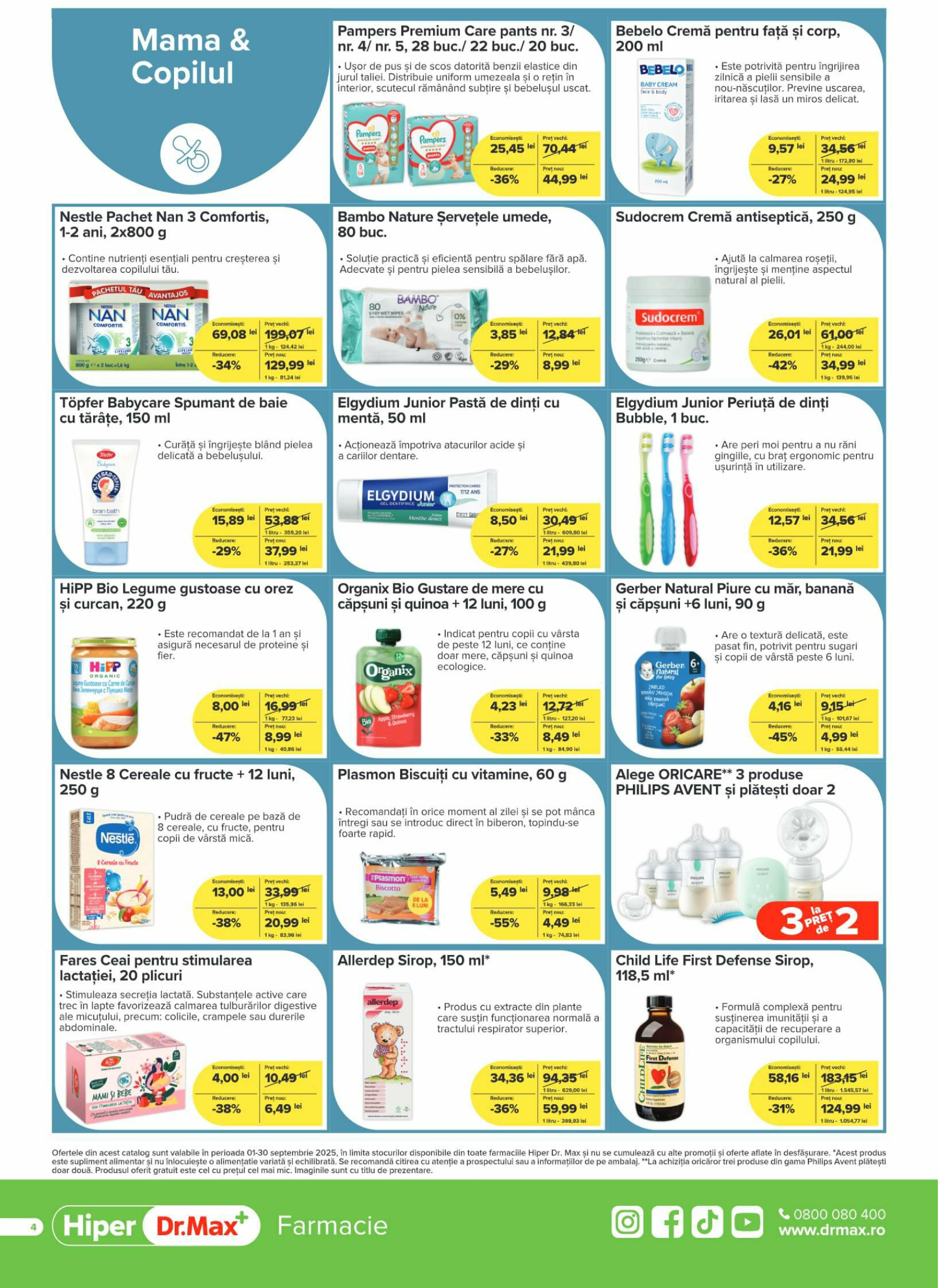 dr-max - Catalog Dr. Max - Hiper Farmacie online – oferte valabile din 01.09. - page: 4