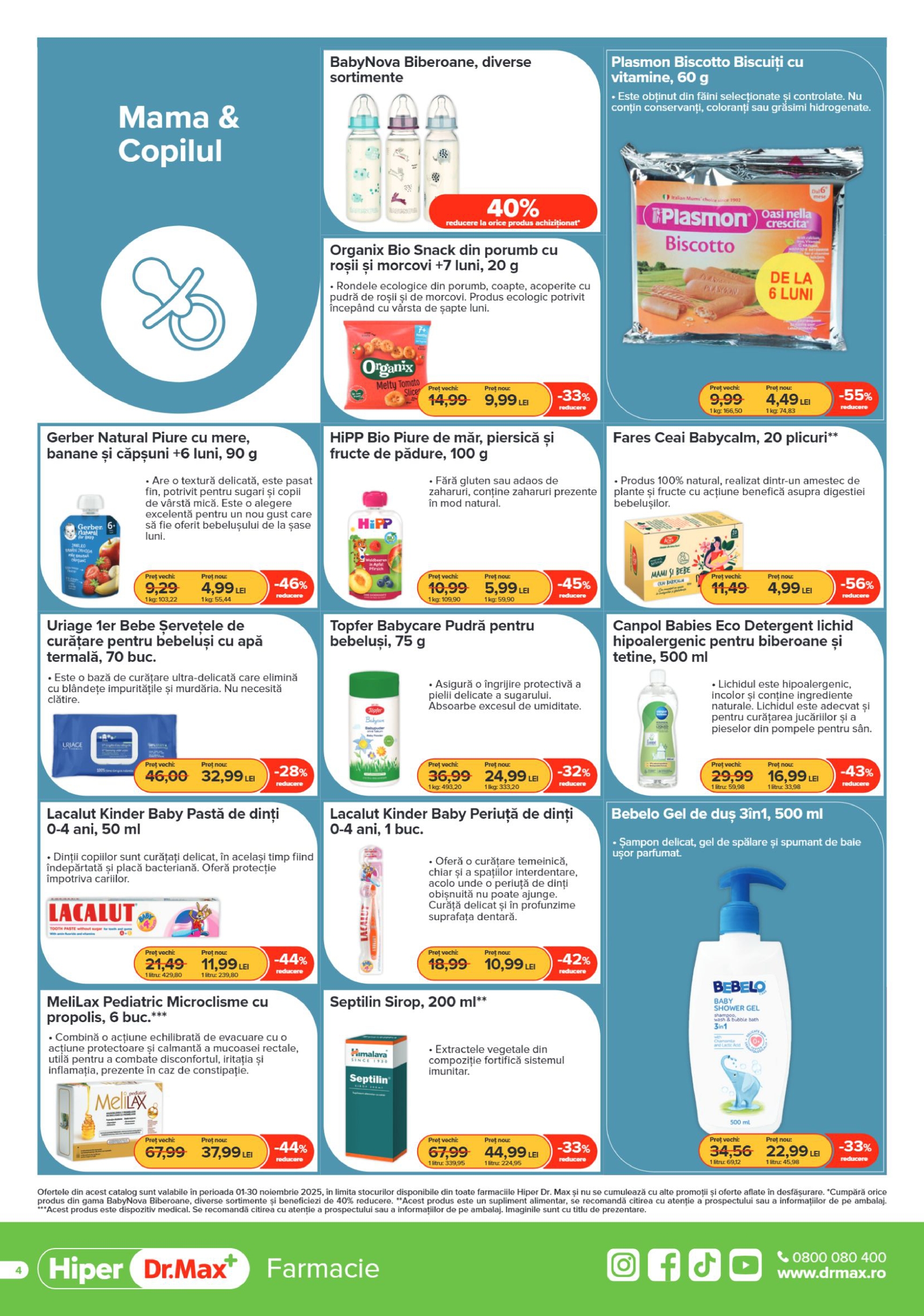 dr-max - Catalog Dr. Max - Hiper Farmacie online – oferte valabile din 01.11. - page: 4