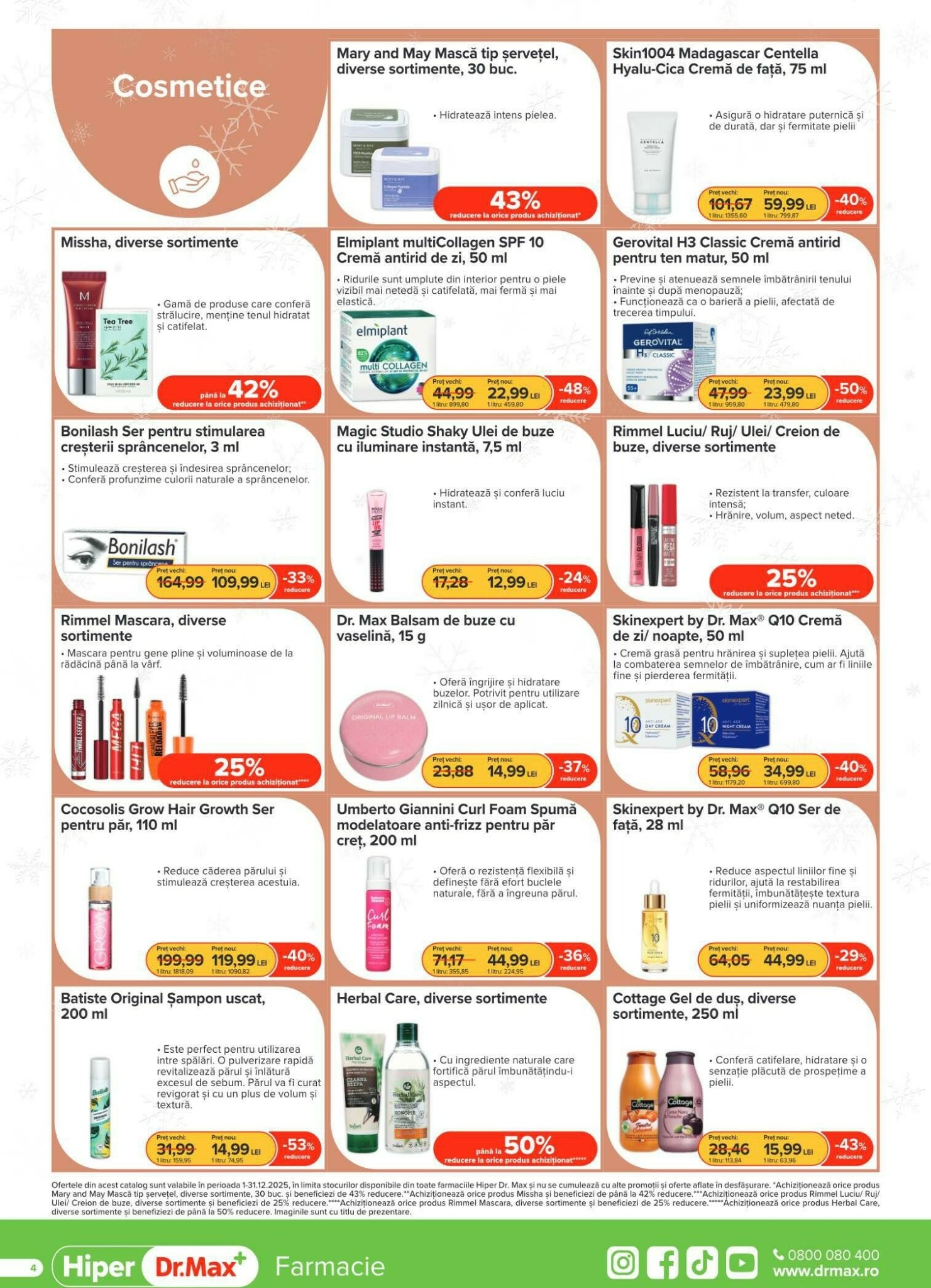 dr-max - Catalog Dr. Max - Hiper Farmacie online – oferte valabile din 01.12. - page: 4