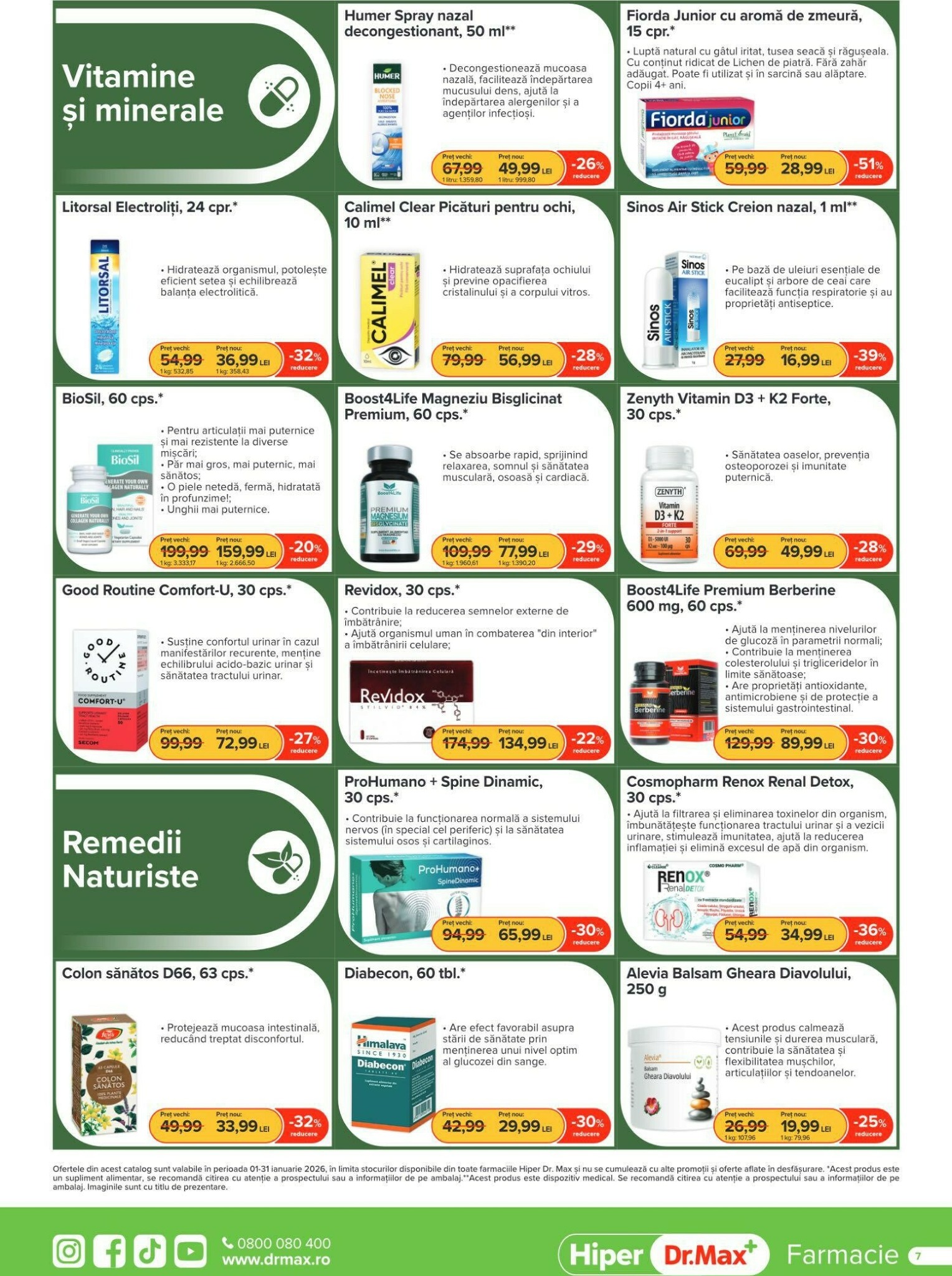 dr-max - Catalog Dr. Max - Hiper Farmacie online – oferte valabile din 01.01. - page: 7