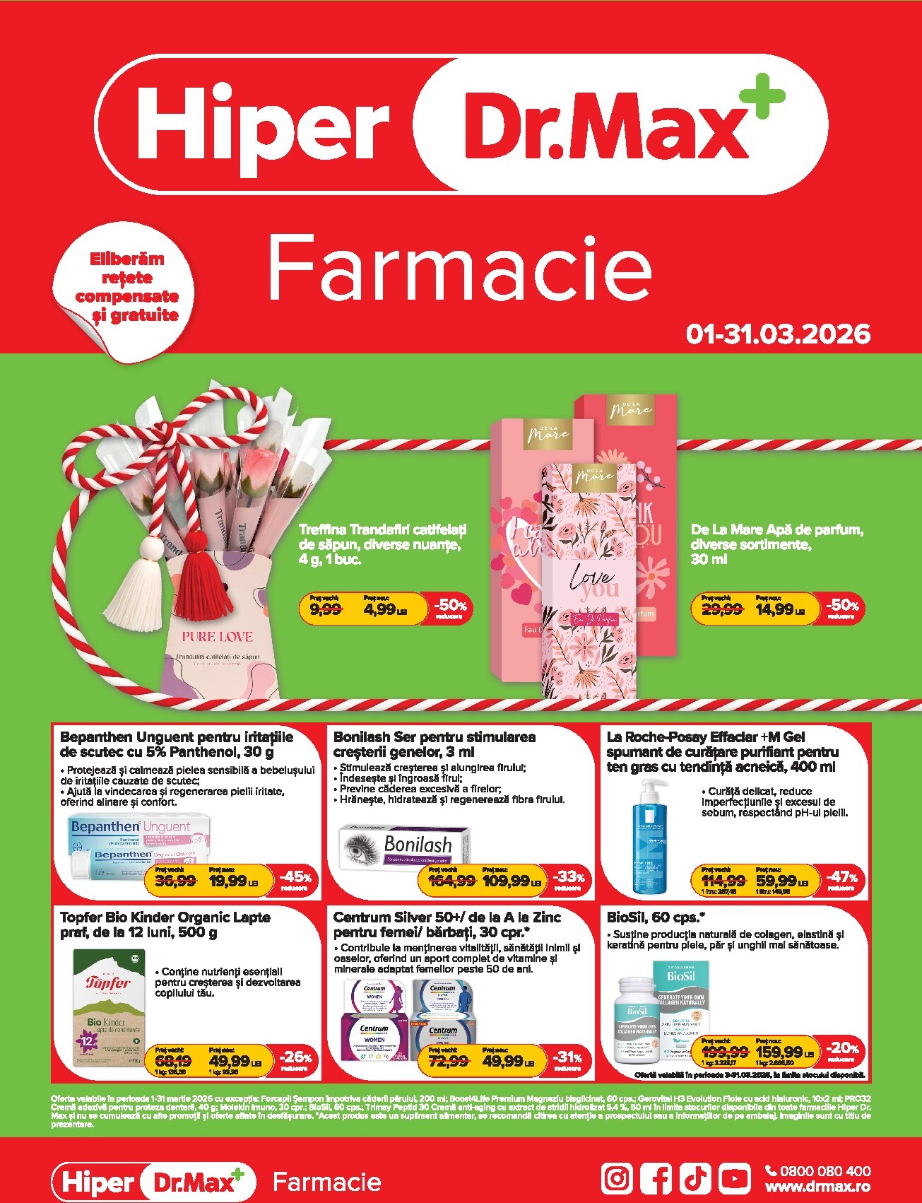 dr-max - Catalog Dr. Max - Hiper Farmacie online – oferte valabile din 01.03.2026 - page: 1