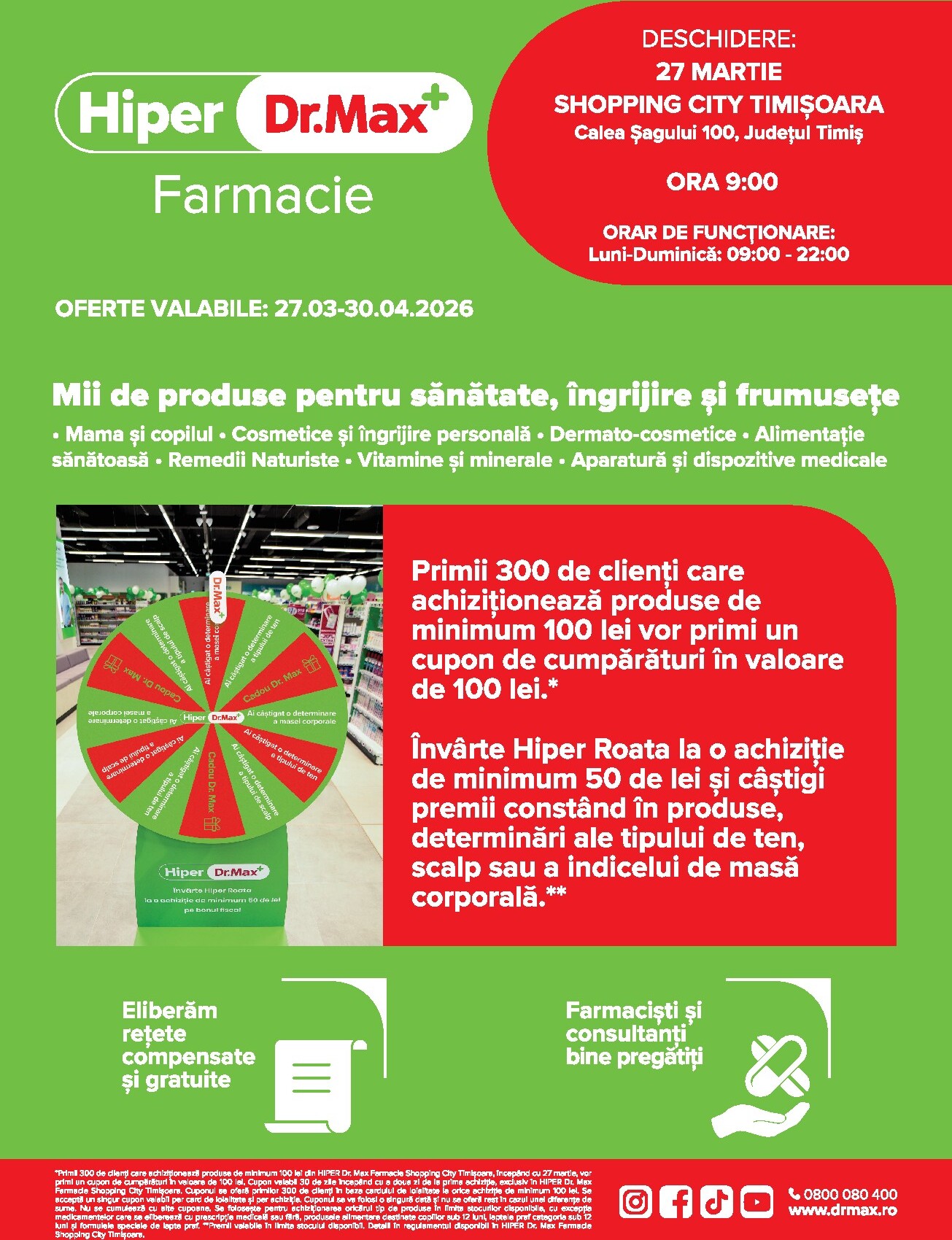 dr-max - Catalog Dr. Max - Hiper Farmacie online – oferte valabile din 27.03.2026 - page: 1