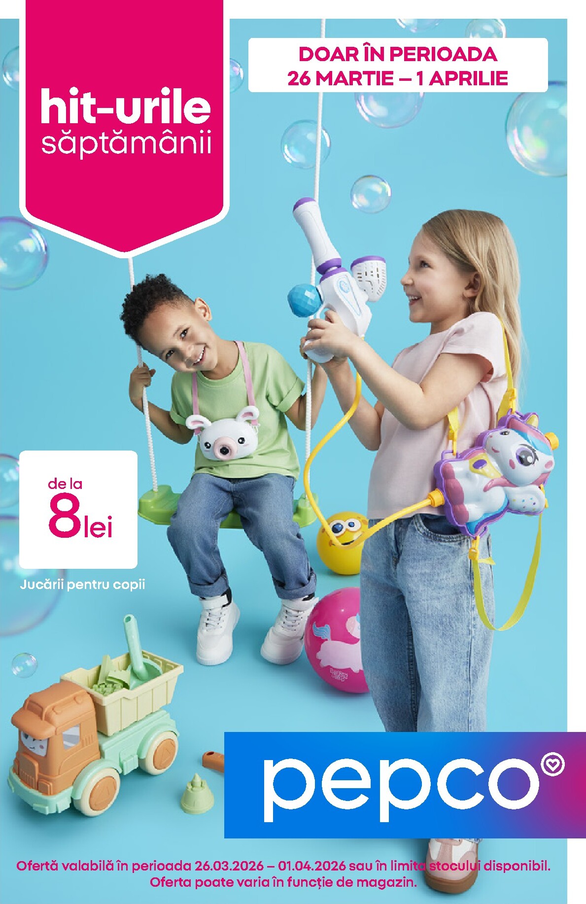 pepco - Catalog Pepco - Jucării pentru online – oferte valabile din 26.03.2026 - page: 1