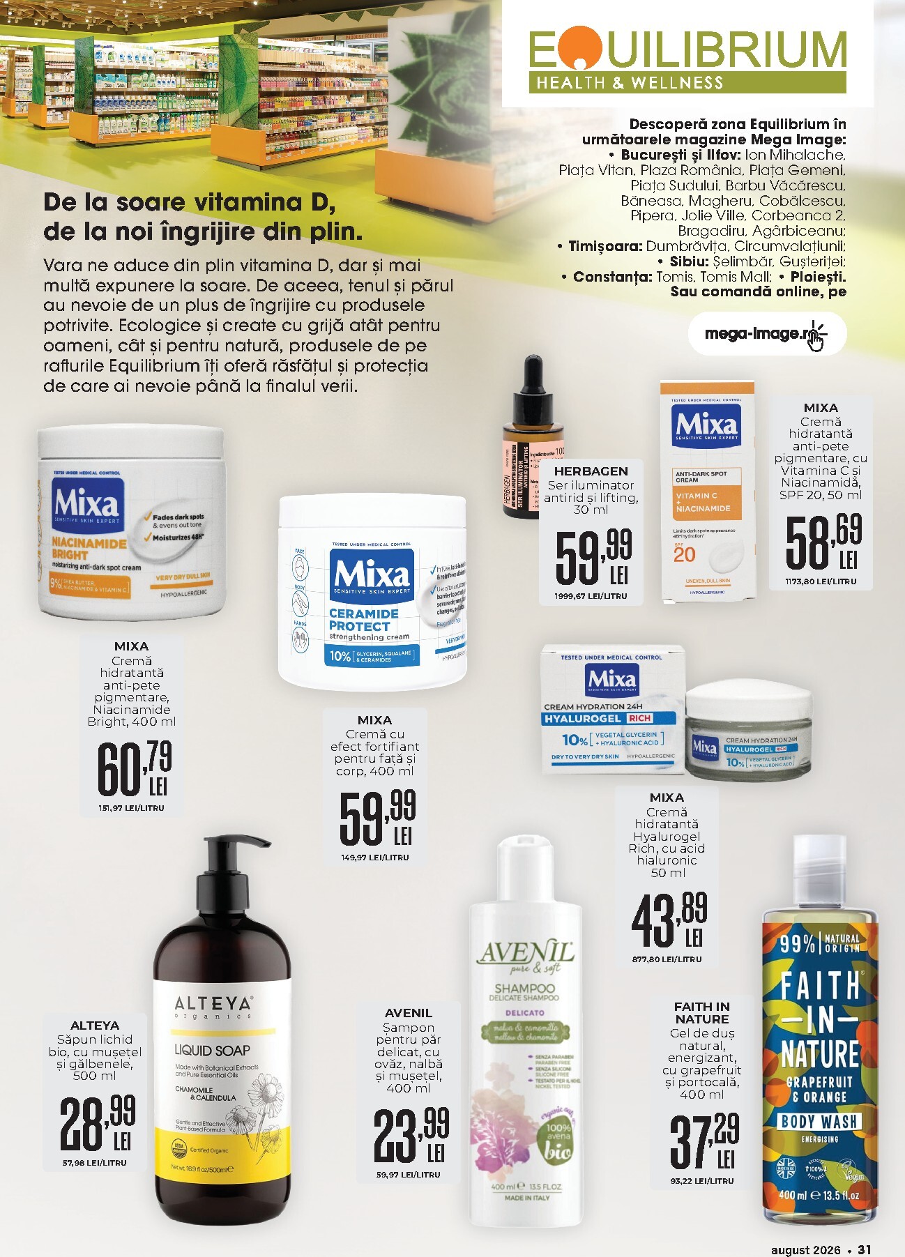 mega-image - MEGA IMAGE - MI Catalog pliante pentru săptămâna viitoare de la sâmbătă 01.08.2026 până la duminică 30.08.2026 - page: 31