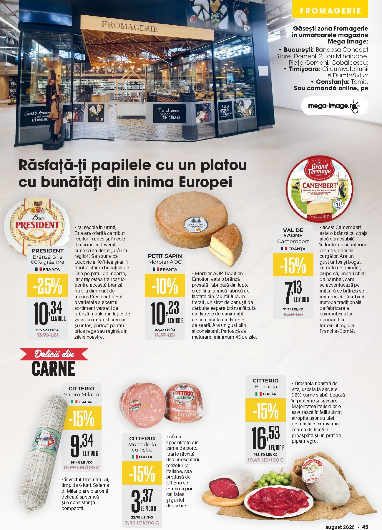 mega-image - MEGA IMAGE - MI Catalog pliante pentru săptămâna viitoare de la sâmbătă 01.08.2026 până la duminică 30.08.2026 - page: 45