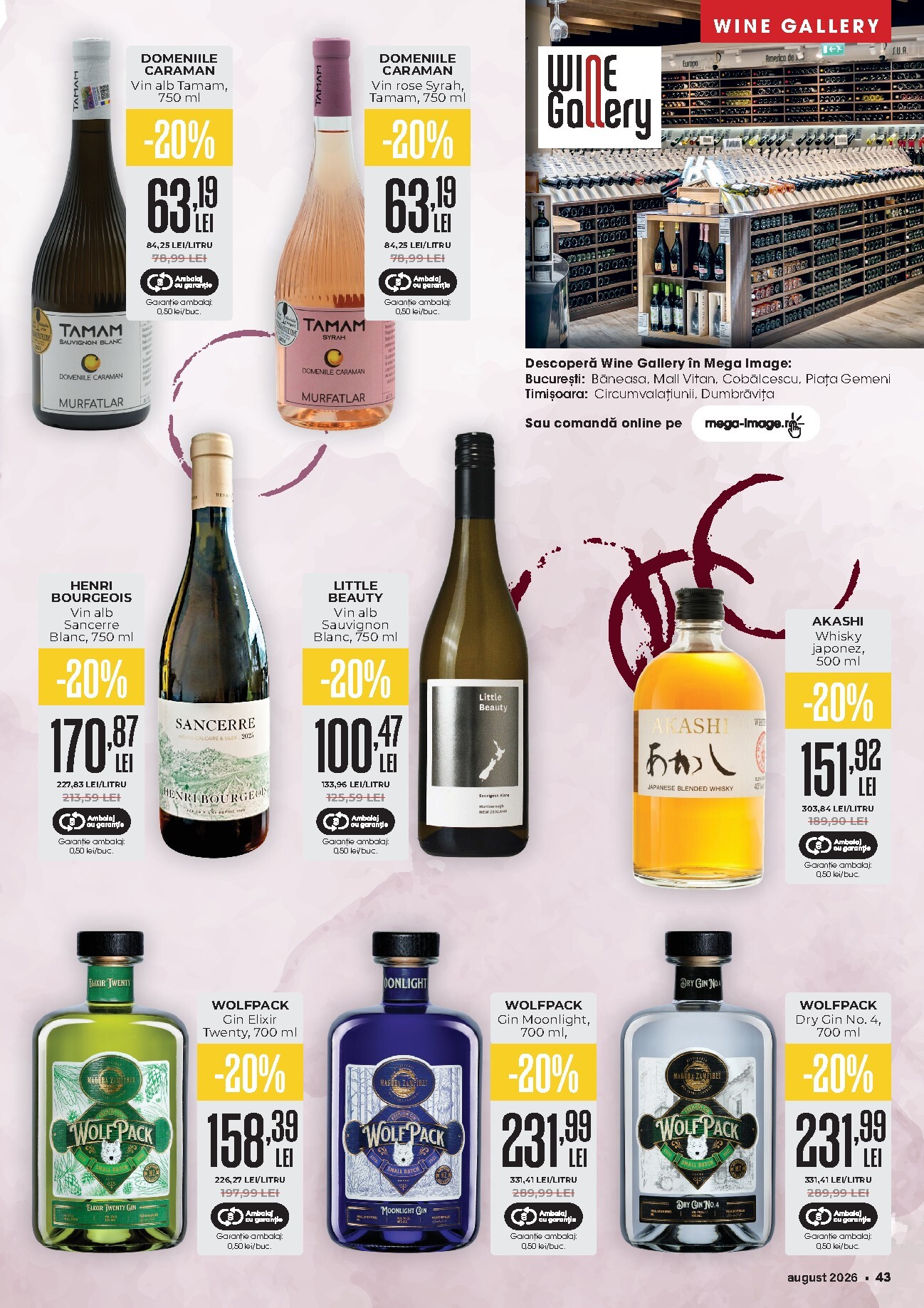 mega-image - MEGA IMAGE - MI Catalog pliante pentru săptămâna viitoare de la sâmbătă 01.08.2026 până la duminică 30.08.2026 - page: 43