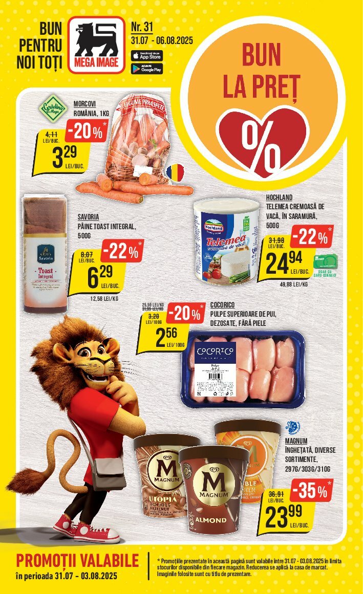 mega-image - Catalog Mega Image valabil din 31.07. până pe 06.08. - page: 1