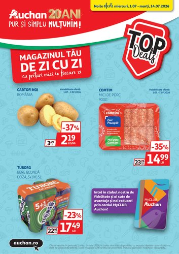 auchan - Brosura Auchan valabilă de la miercuri 01.07.2026 până la marți 14.07.2026 - page: 1