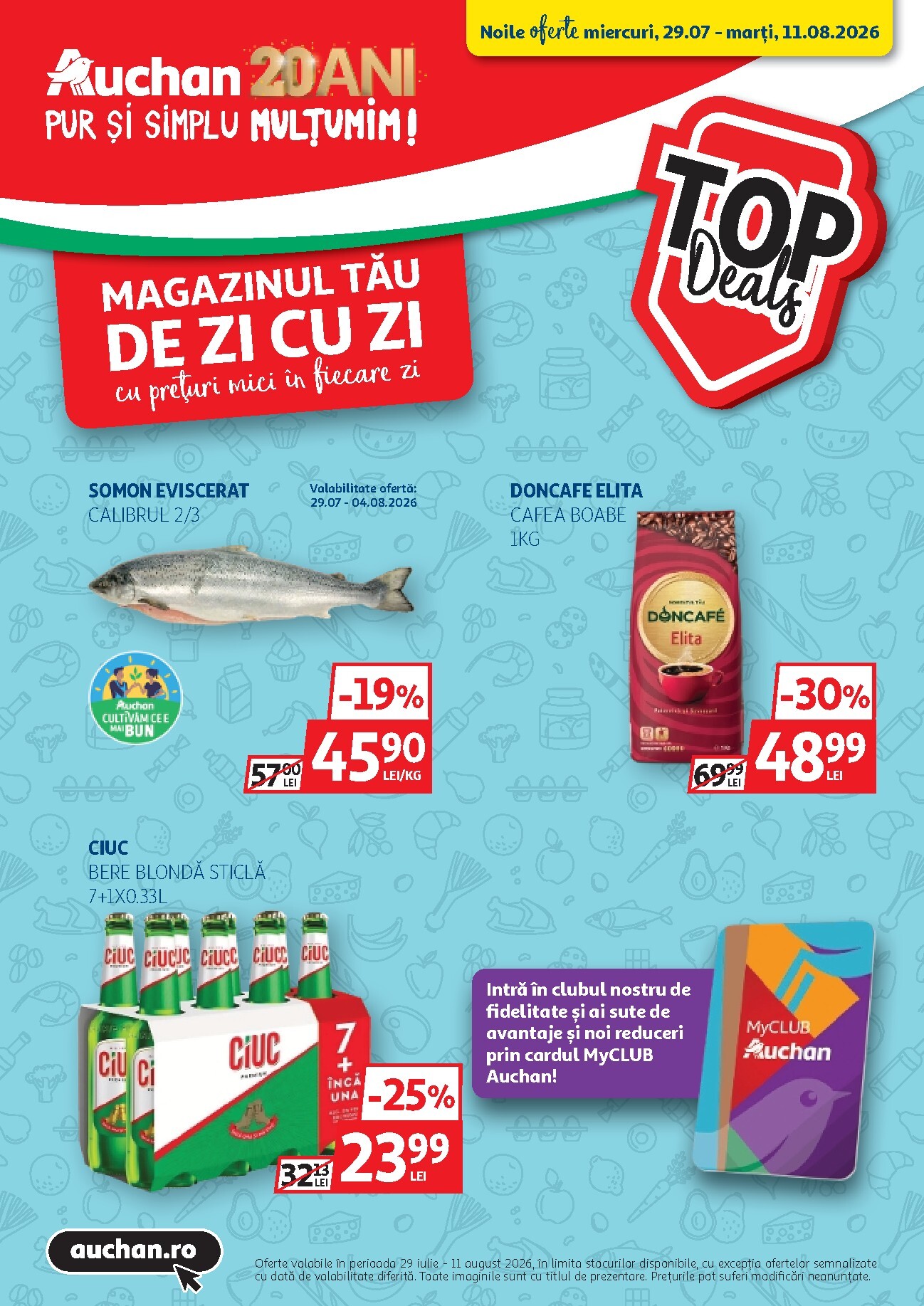 auchan - Pliantele viitoare Auchan valabil de la miercuri 29.07.2026 până la marți 11.08.2026 - page: 1