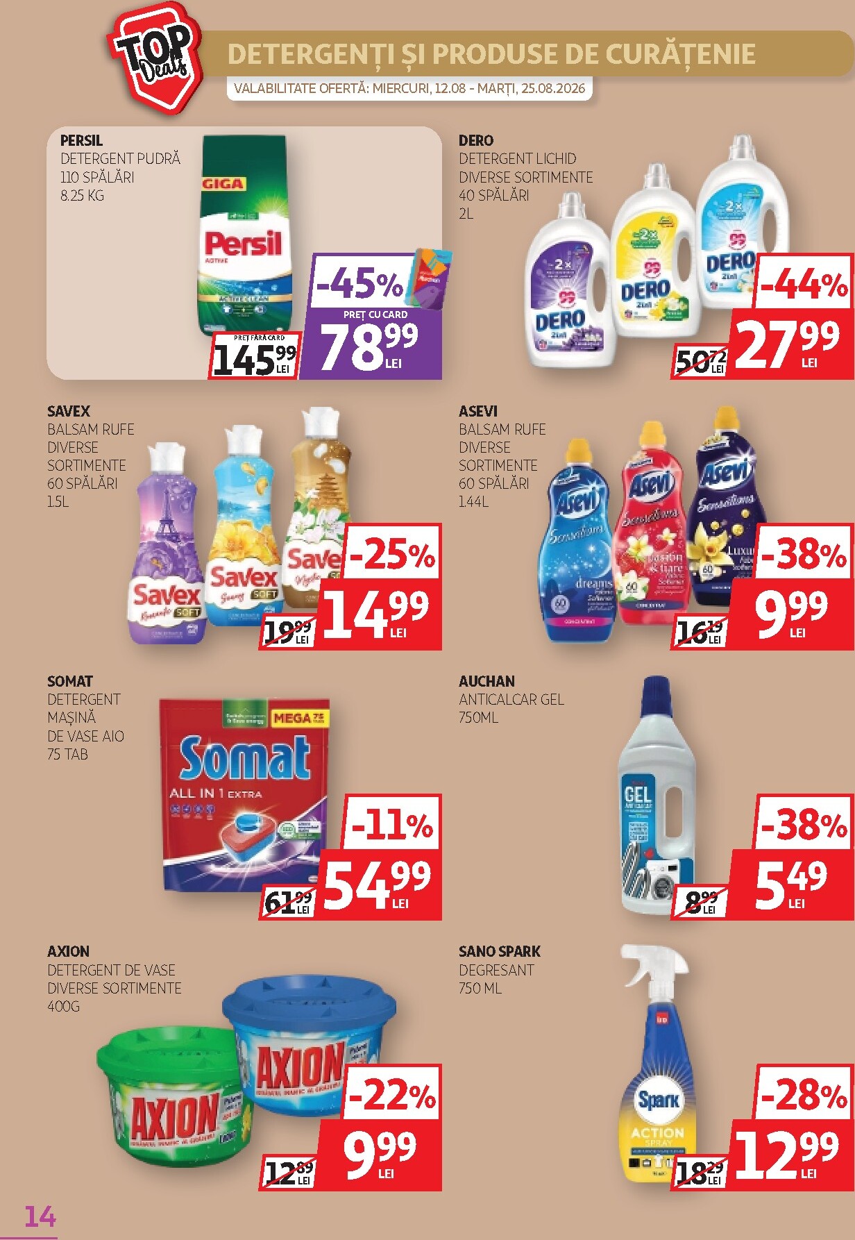 auchan - Brosura Auchan valabilă de la miercuri 12.08.2026 până la marți 25.08.2026 - page: 14