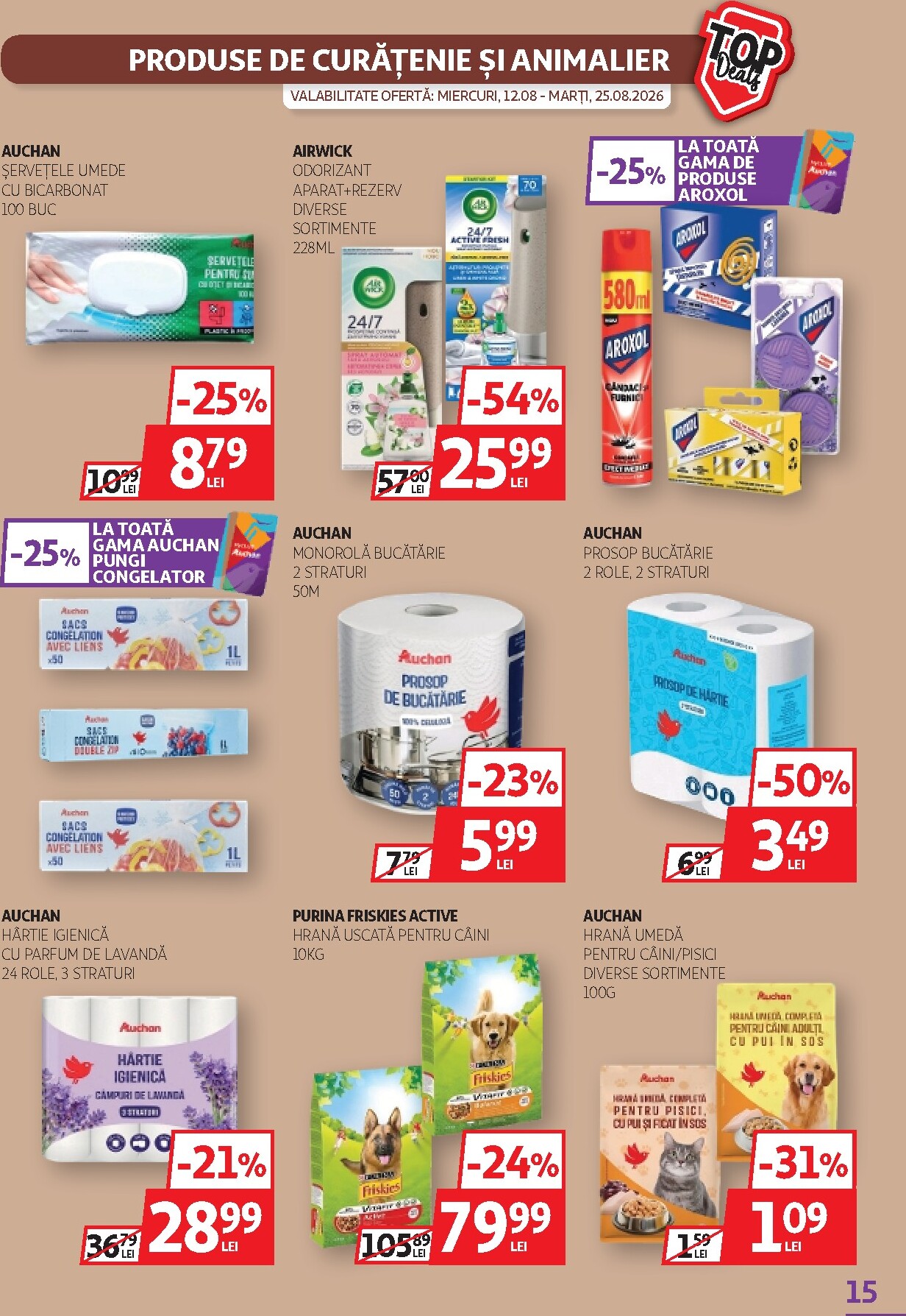 auchan - Brosura Auchan valabilă de la miercuri 12.08.2026 până la marți 25.08.2026 - page: 15