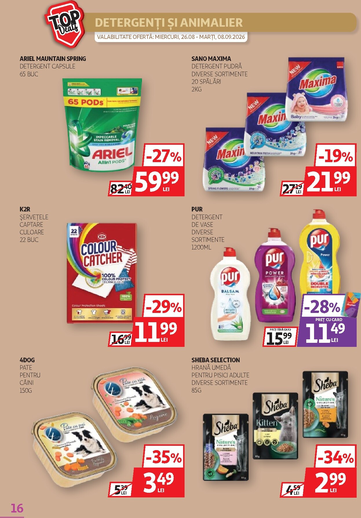 auchan - Pliantele viitoare Auchan valabil de la miercuri 26.08.2026 până la marți 08.09.2026 - page: 16