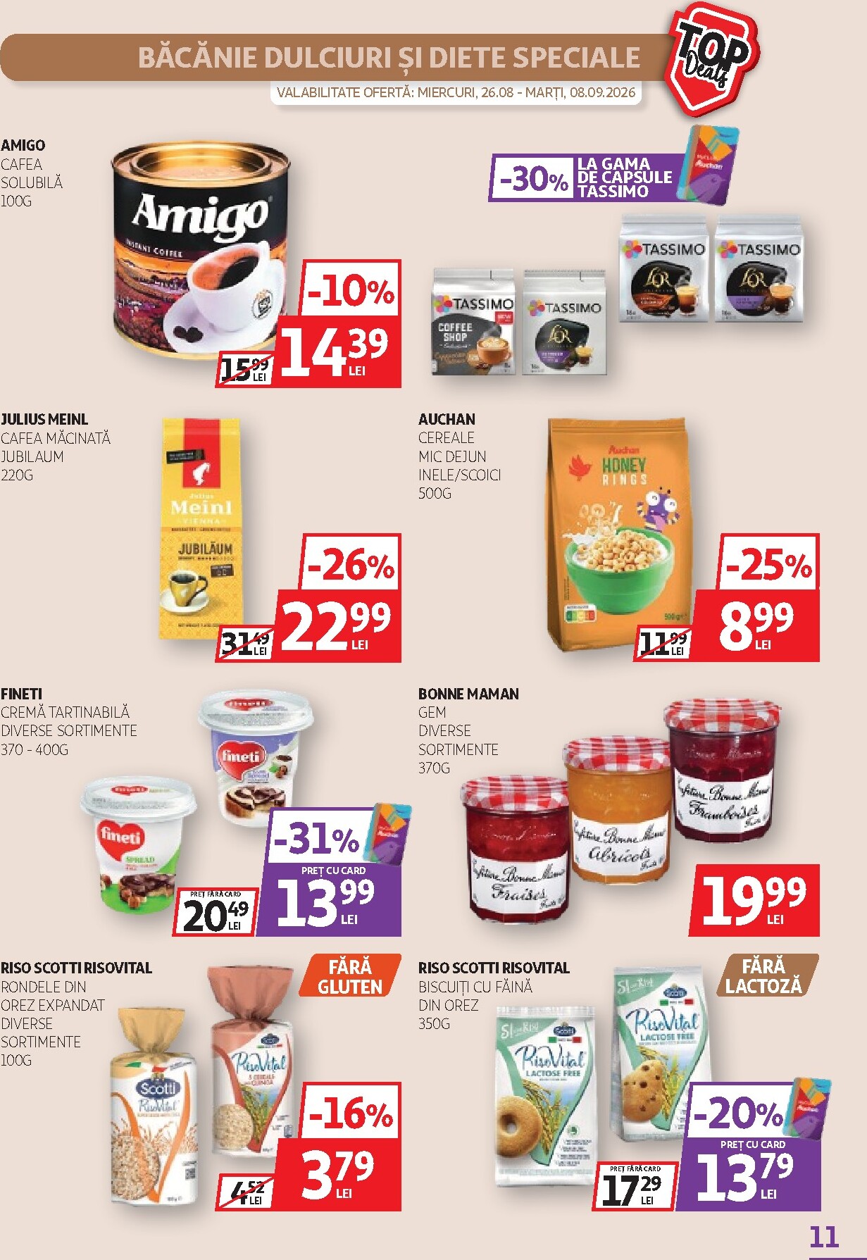 auchan - Pliantele viitoare Auchan valabil de la miercuri 26.08.2026 până la marți 08.09.2026 - page: 11