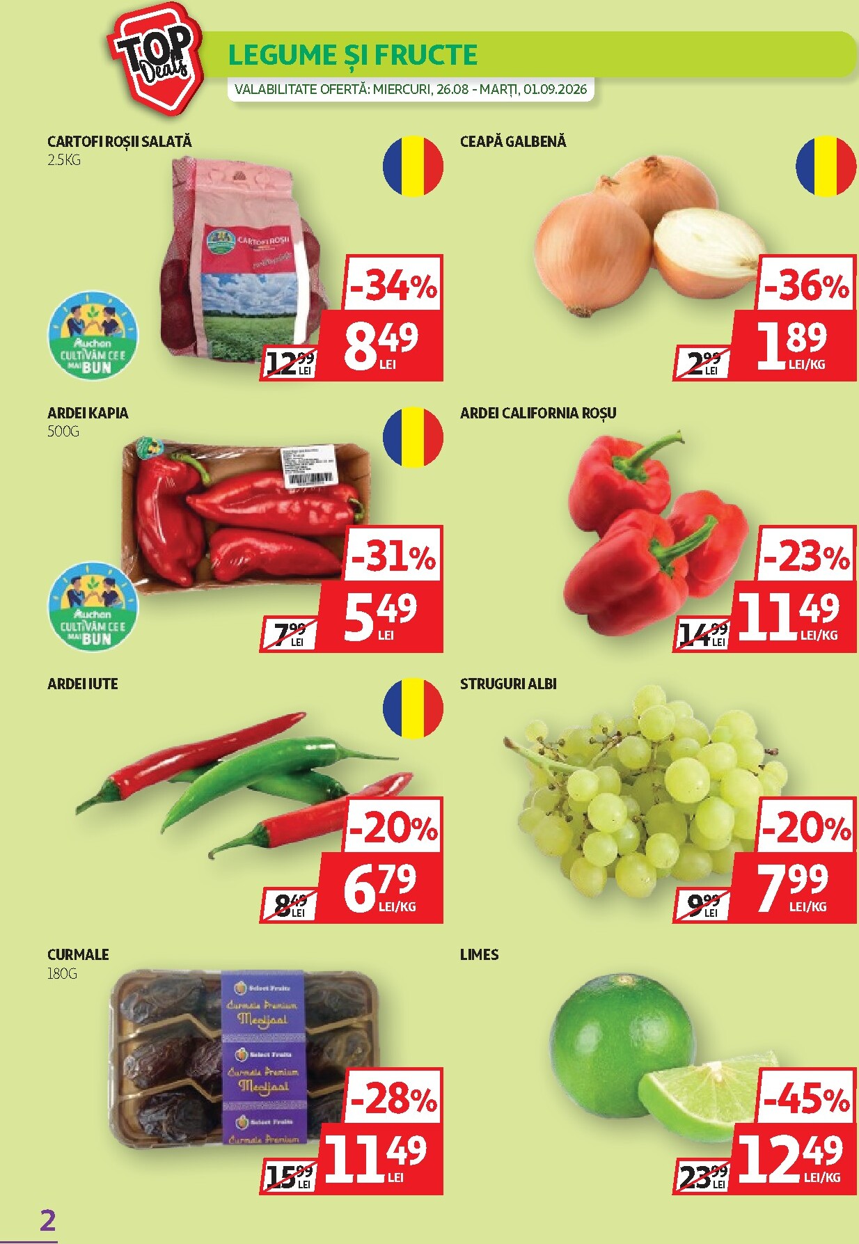 auchan - Pliantele viitoare Auchan valabil de la miercuri 26.08.2026 până la marți 08.09.2026 - page: 2