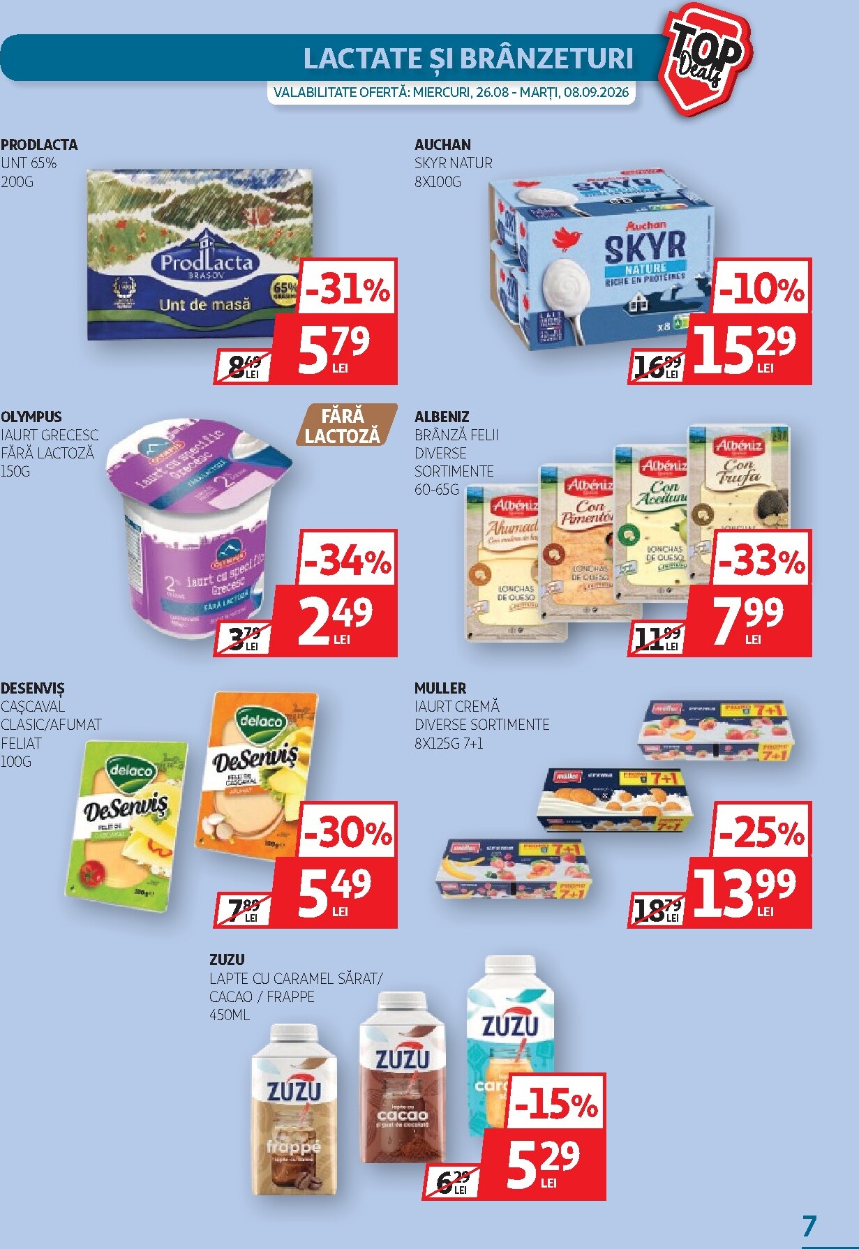auchan - Pliantele viitoare Auchan valabil de la miercuri 26.08.2026 până la marți 08.09.2026 - page: 7